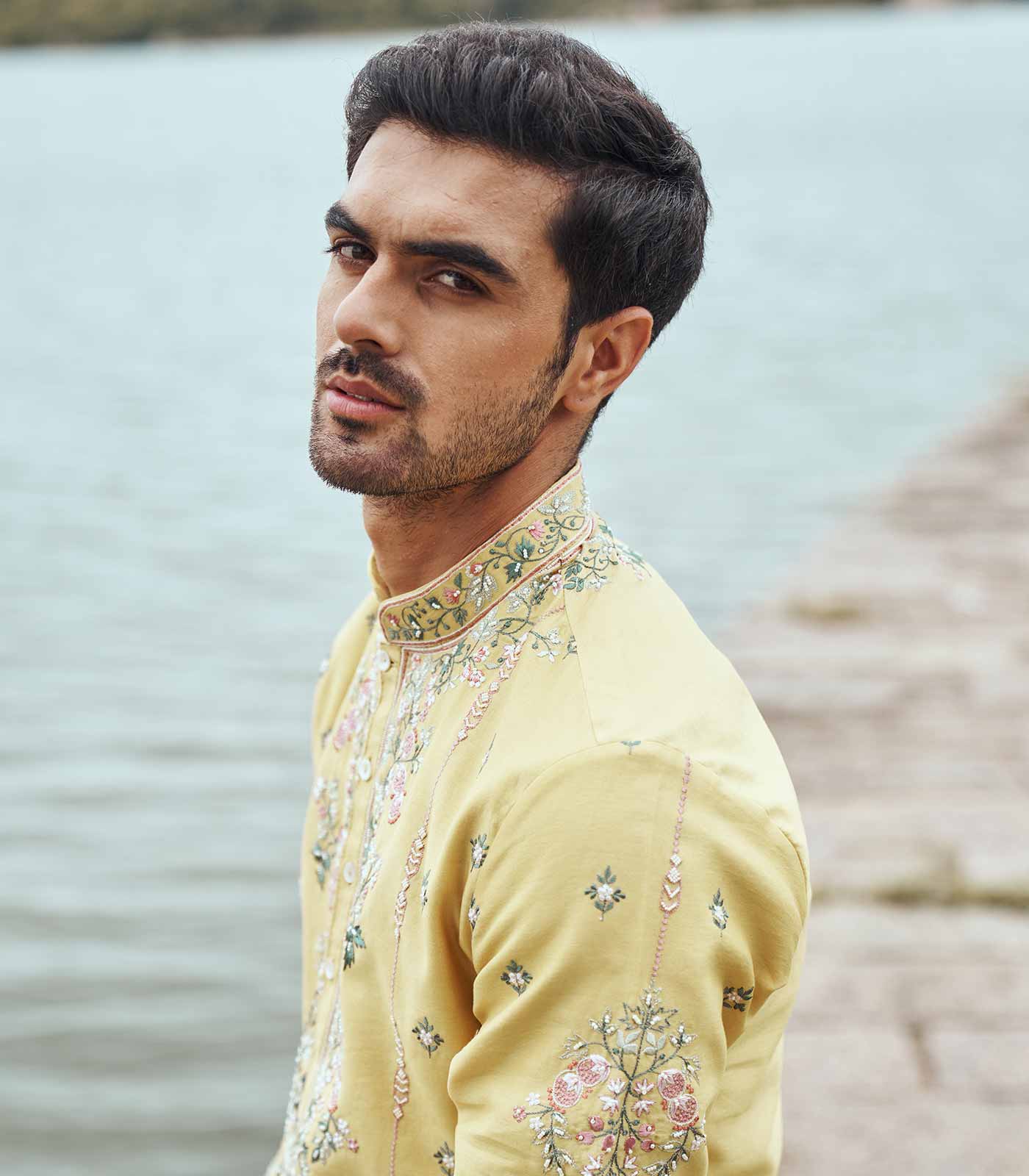 YELLOW TUTTY FRUITY KURTA SET