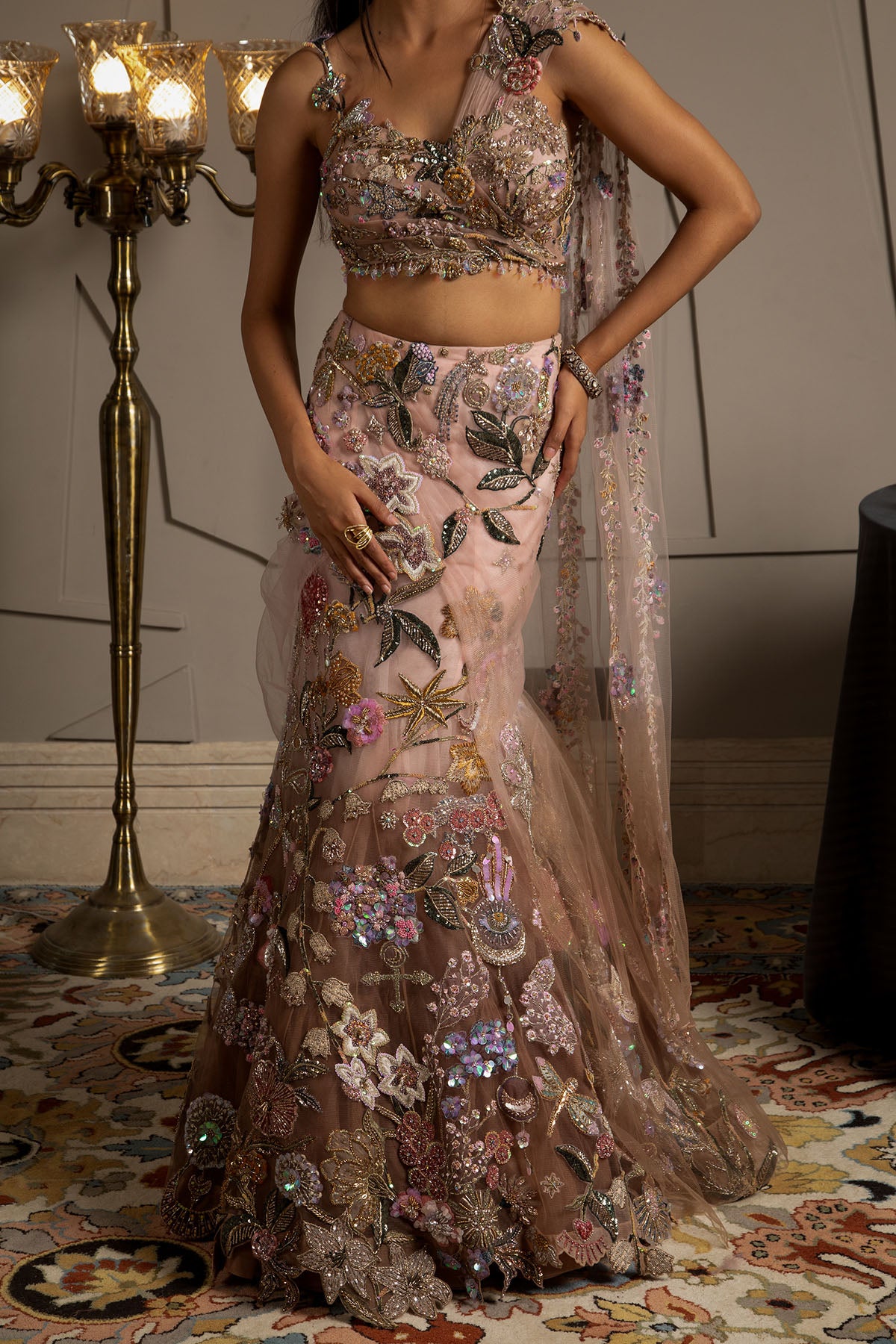 Aurora Draped Lehenga