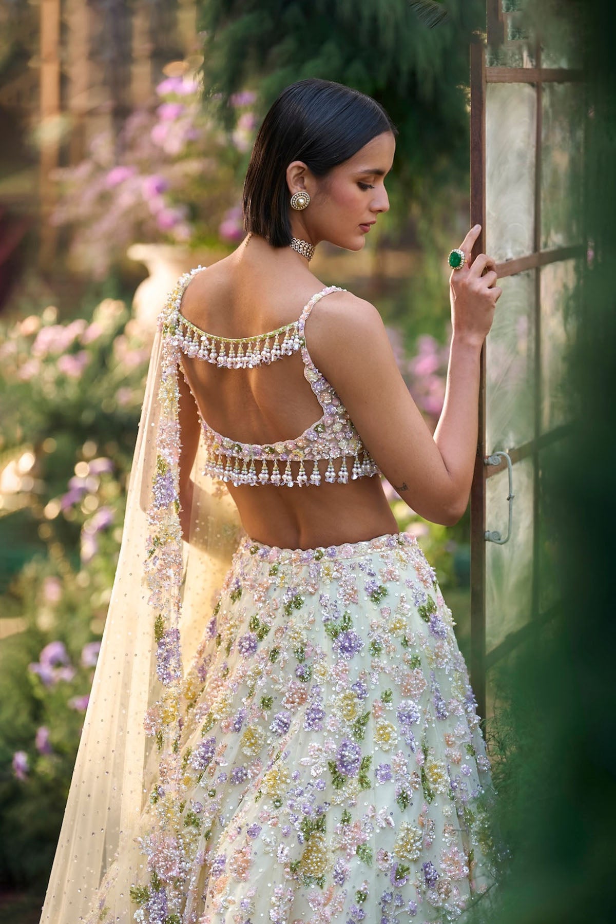 Butter Yellow Sequin Lehenga Set
