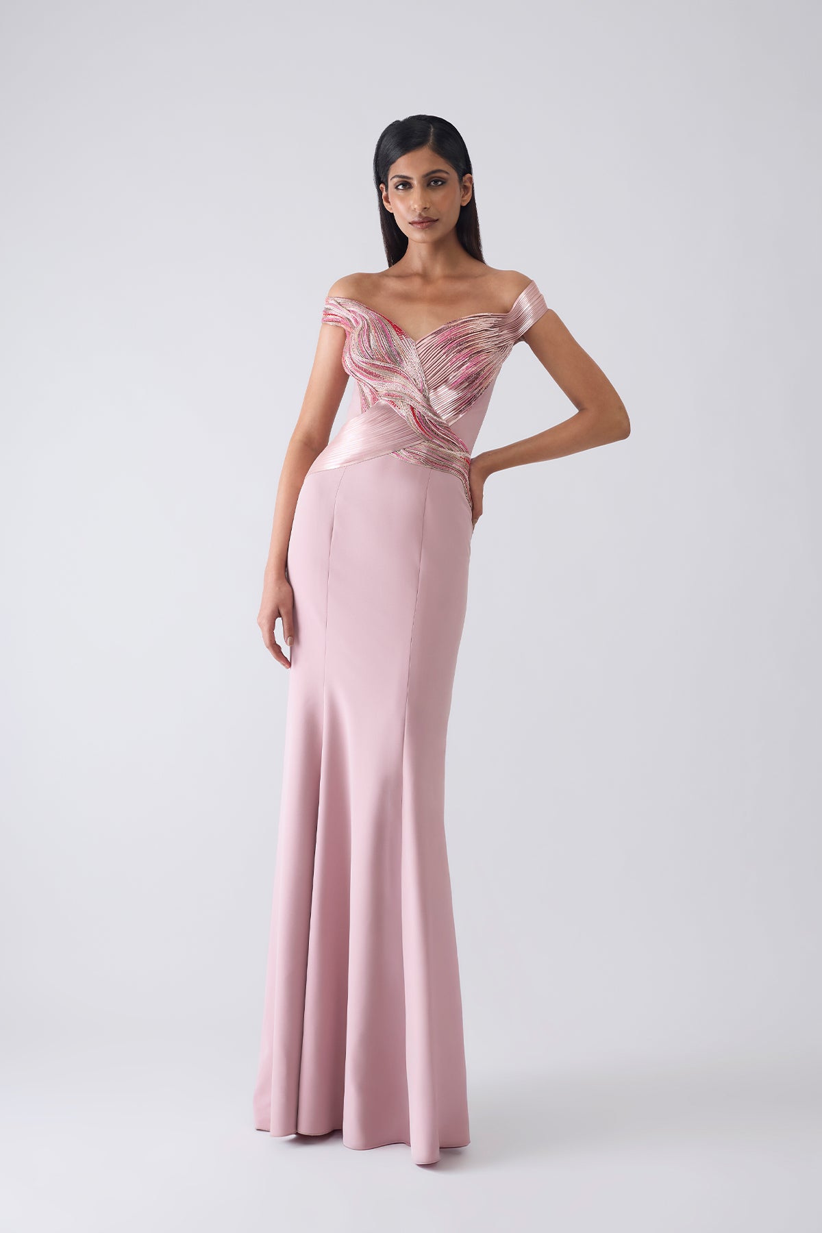 Metallic Moulded Gown