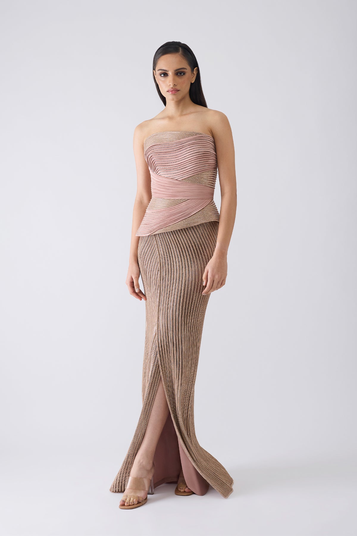 Structured Crystalvein Corset And Skirt