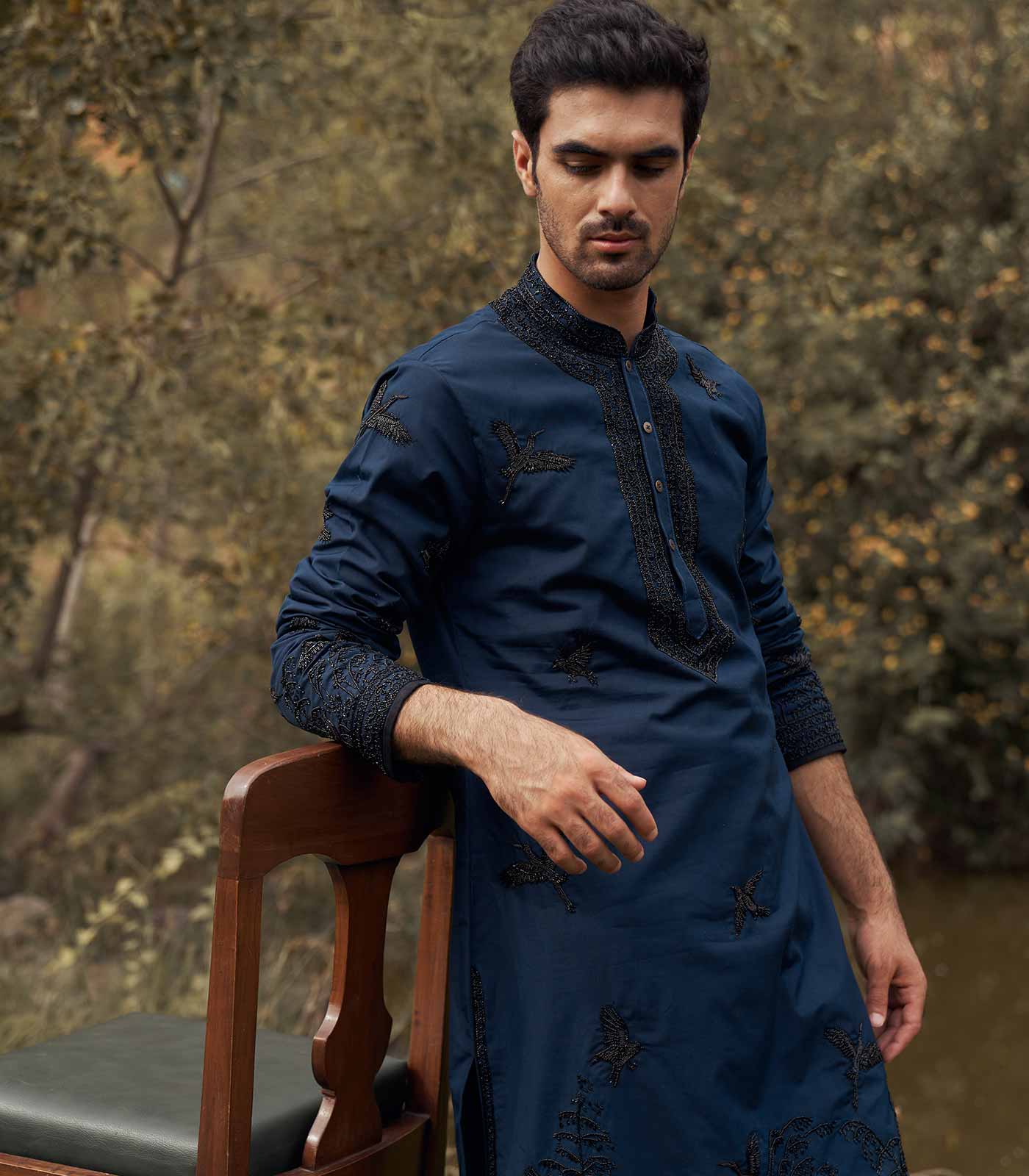 PEARL EMB KURTA SET