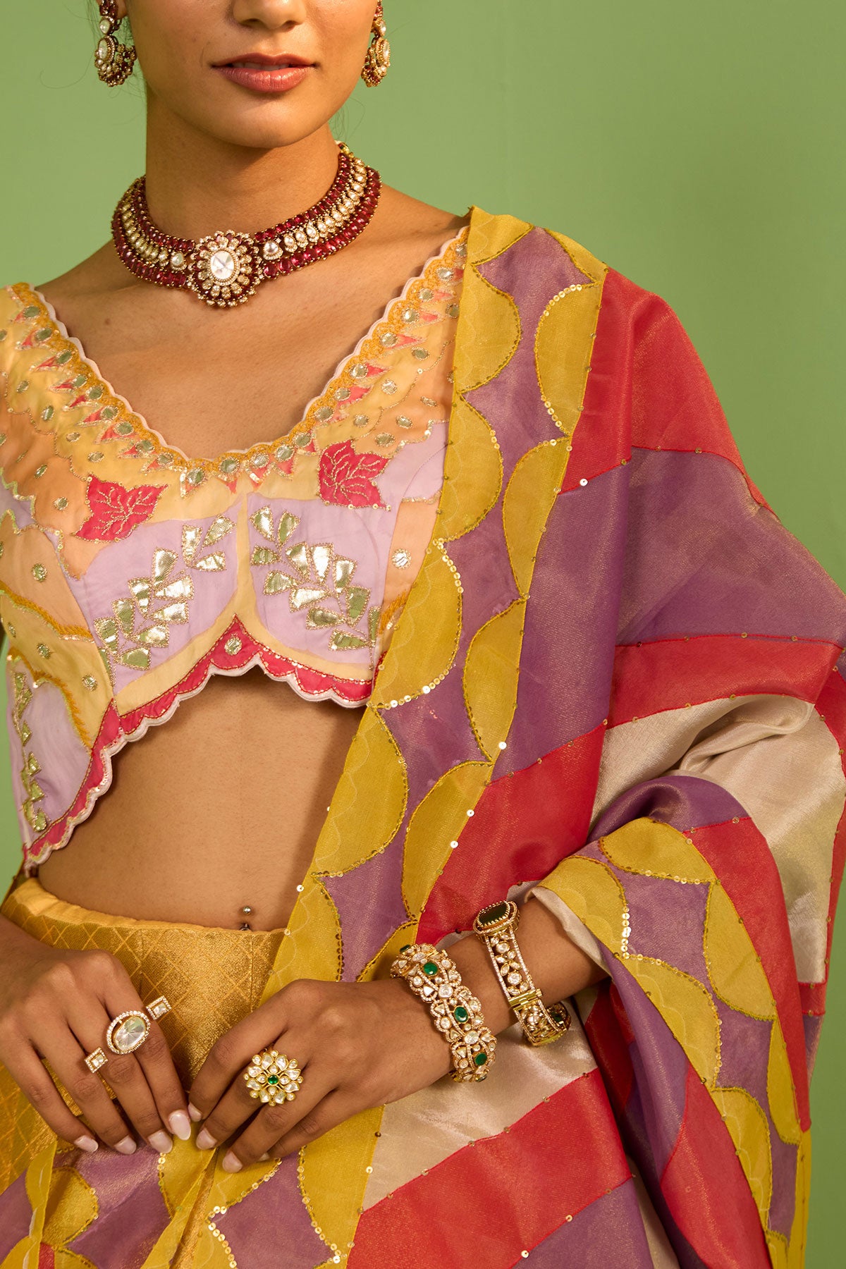 Noori Banarasi Silk Lehenga Set