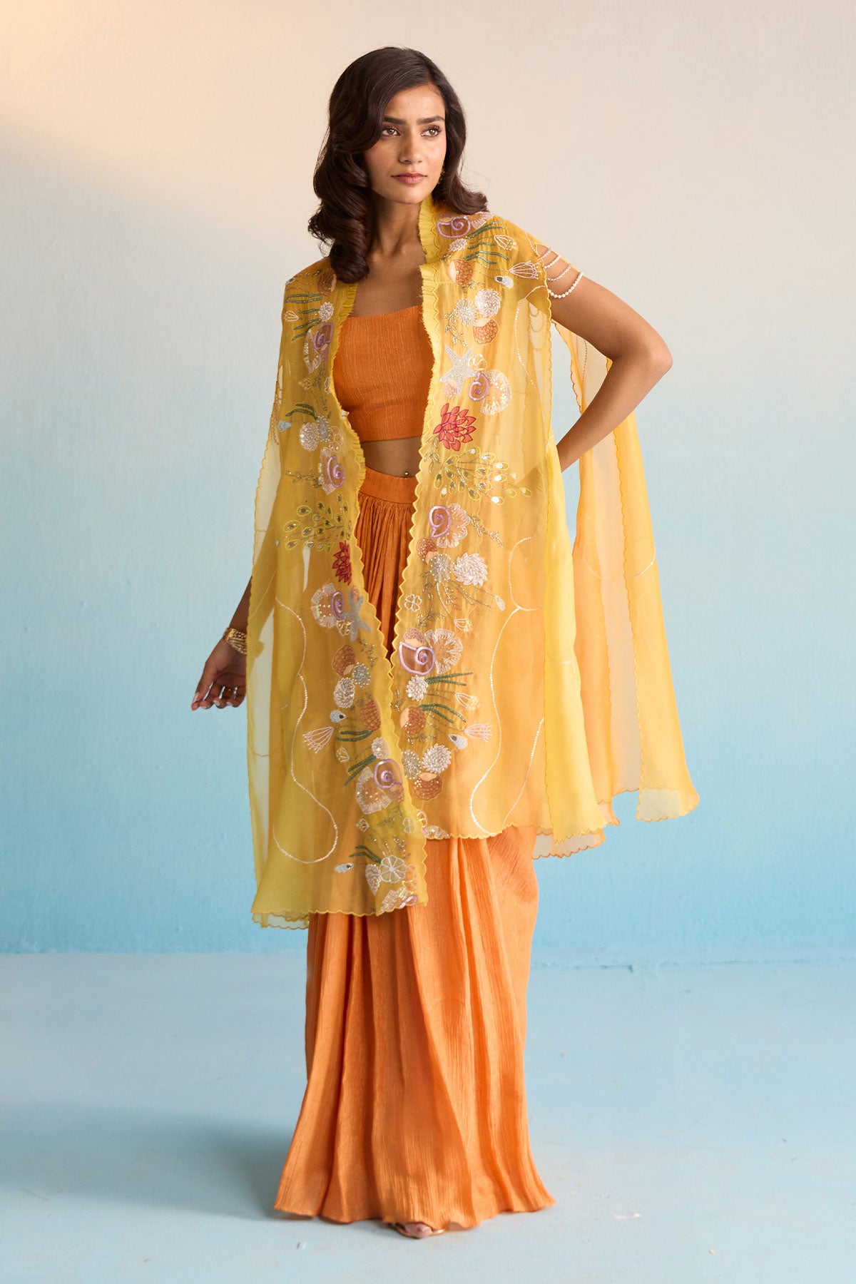 Orania Cape And Skirt Set