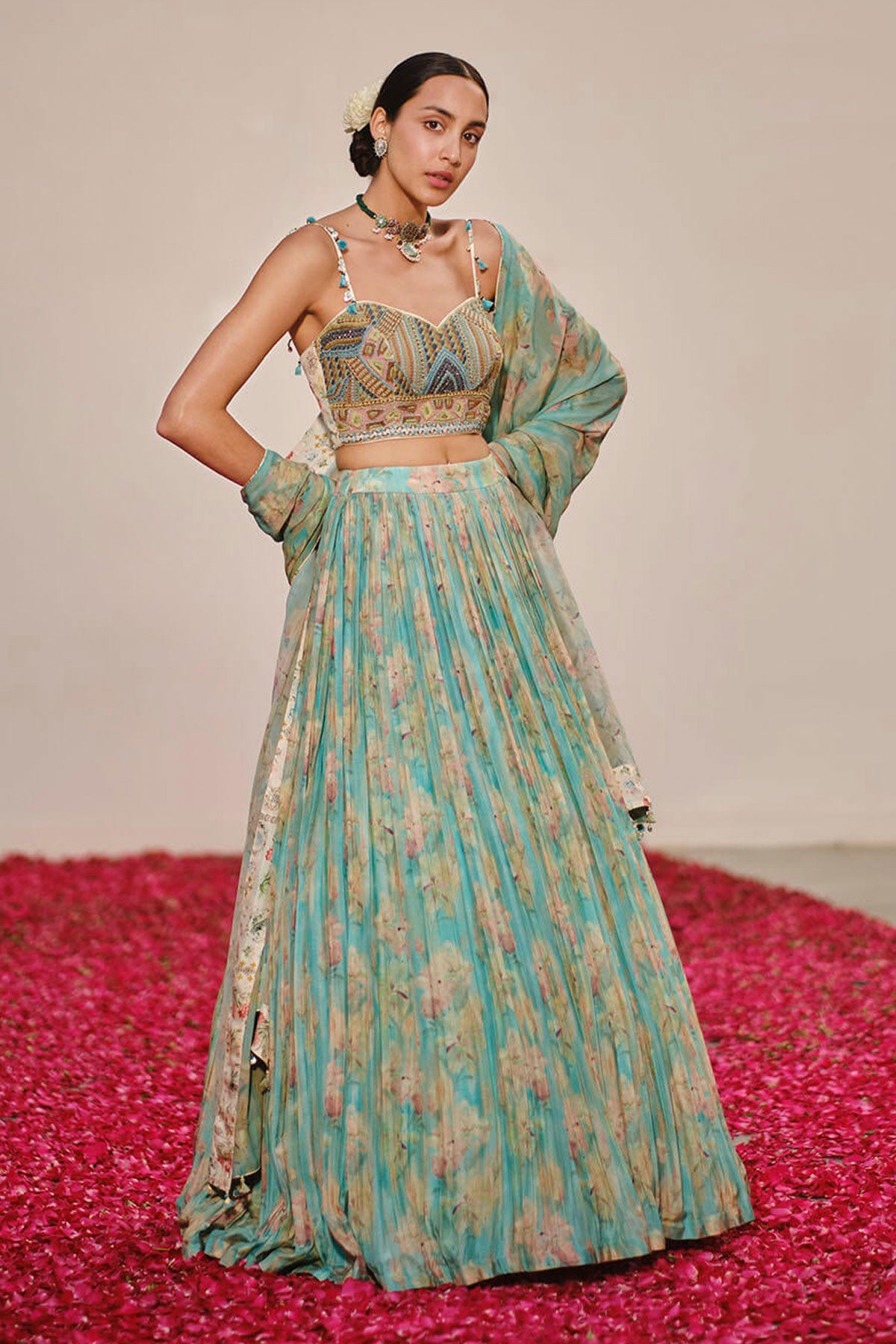 Blue Shore Lehenga - Ready To Ship