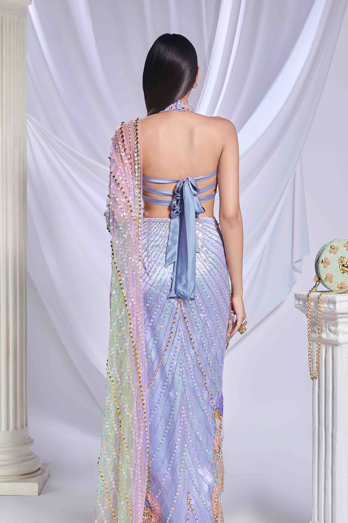 Moonlit Melody Saree Set