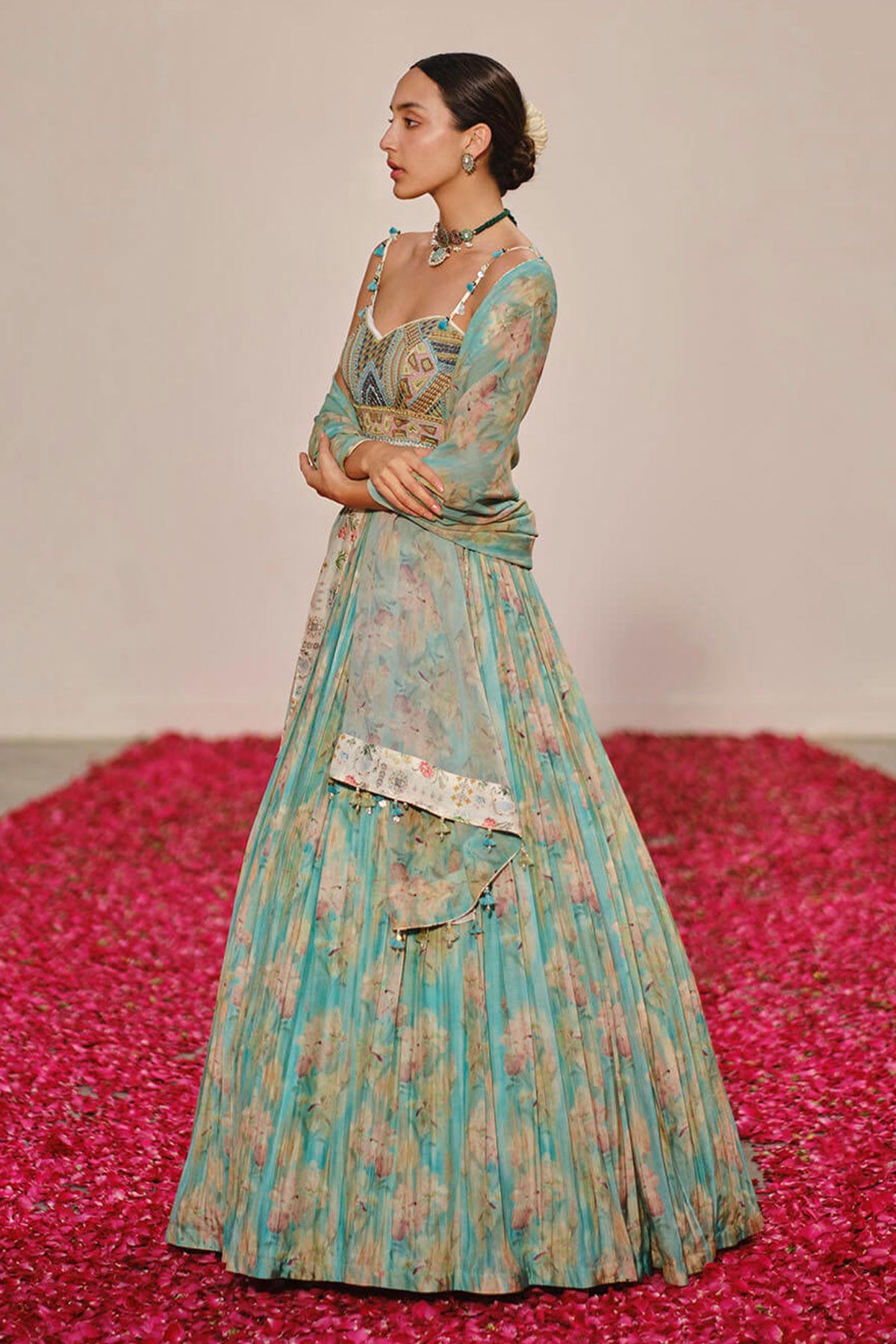 Blue Shore Lehenga - Ready To Ship