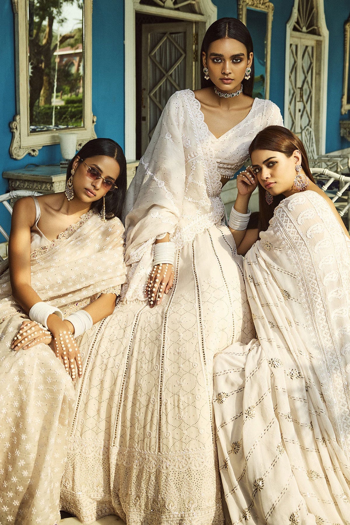 "Grace" Chikankari Saree