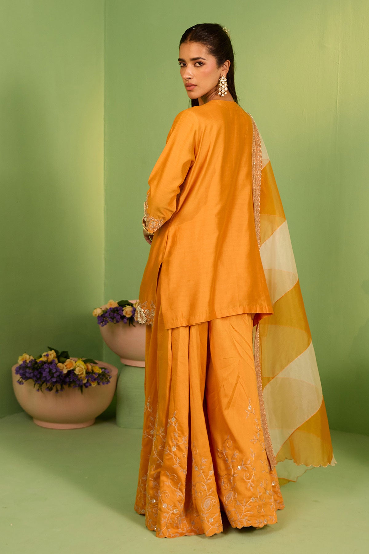 Saphira Chanderi Silk Sharara Set