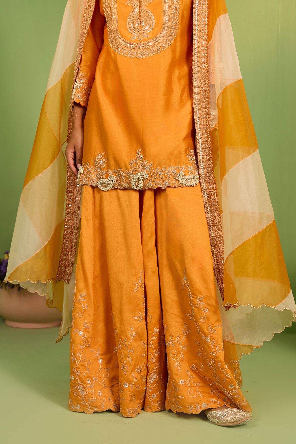 Saphira Chanderi Silk Sharara Set