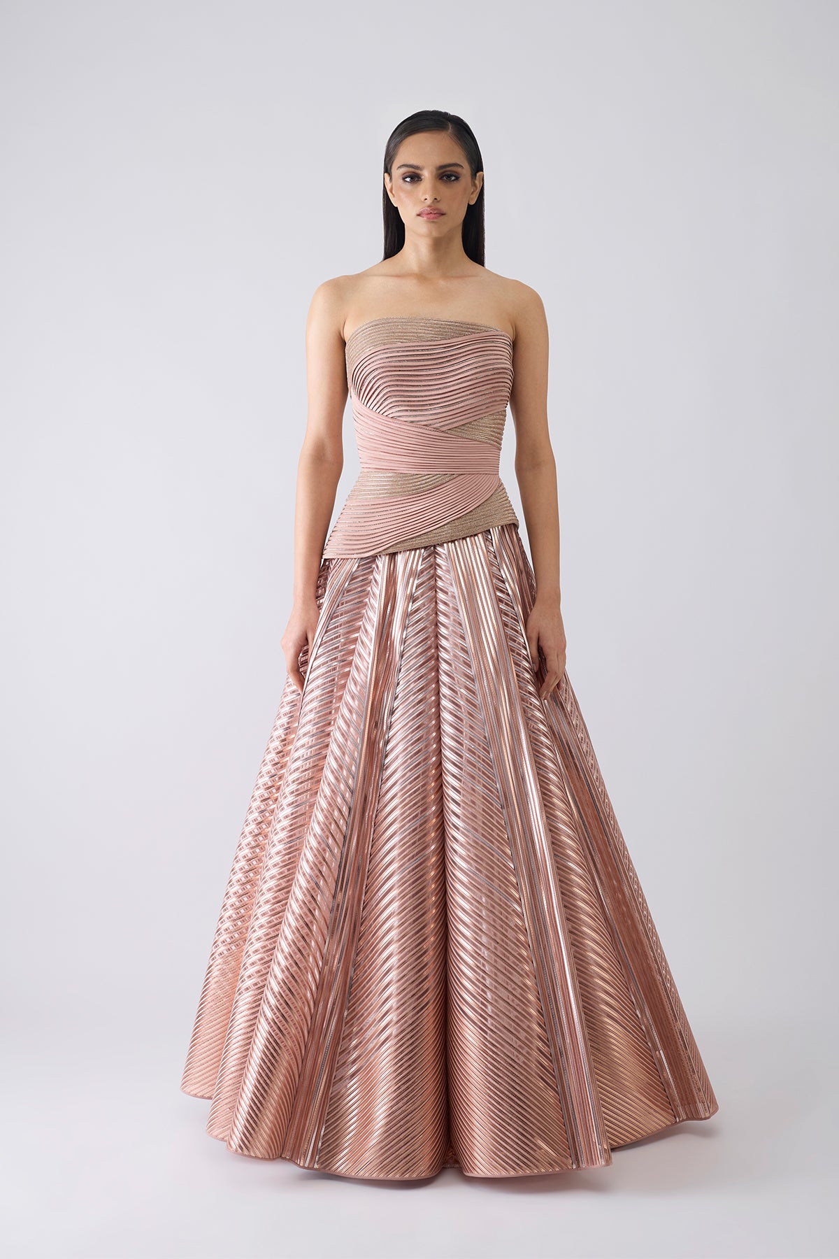 Structured Crystalvein Corset And Skirt
