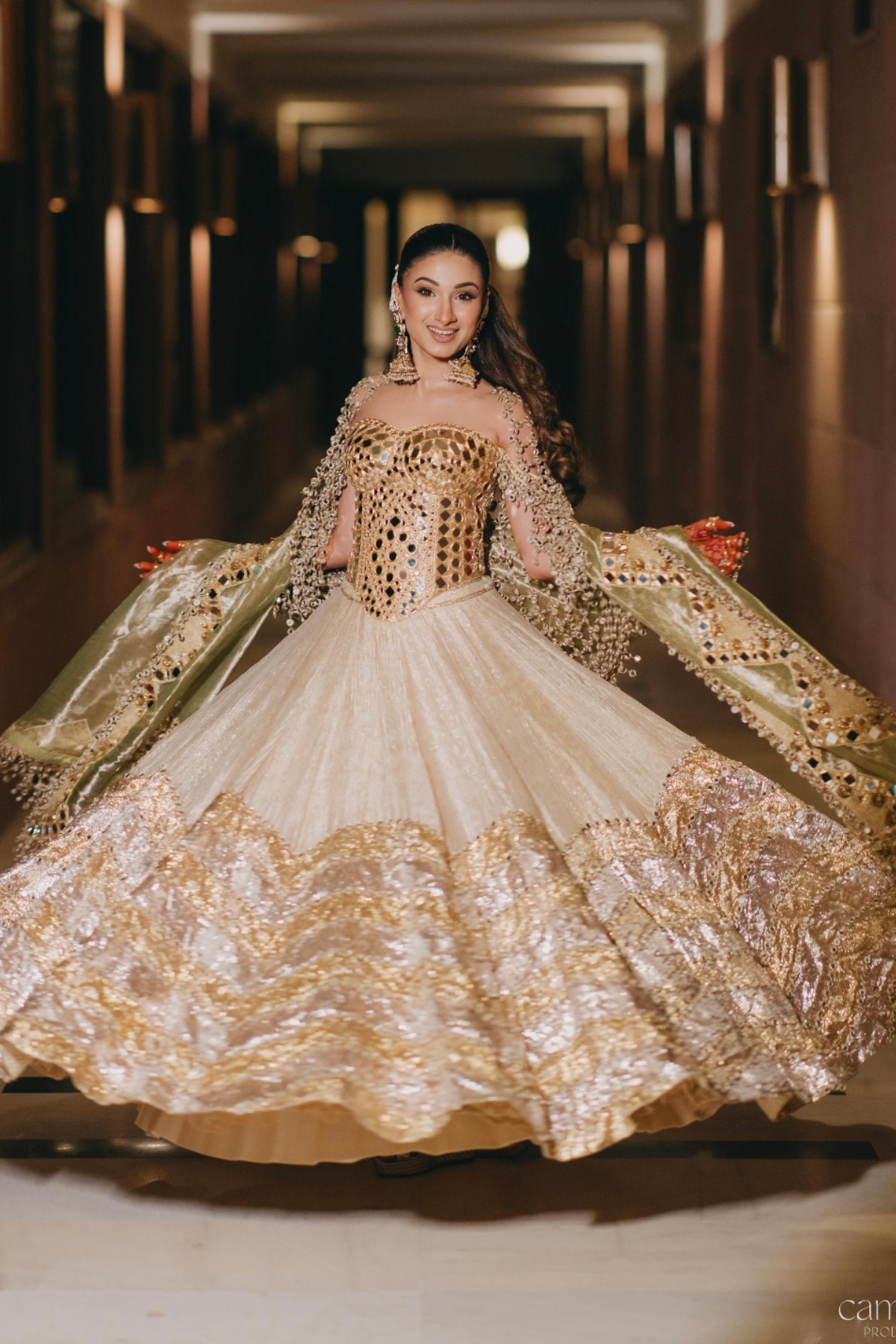 Noopur Artul in Nagma Lehenga-B WITH VEIL