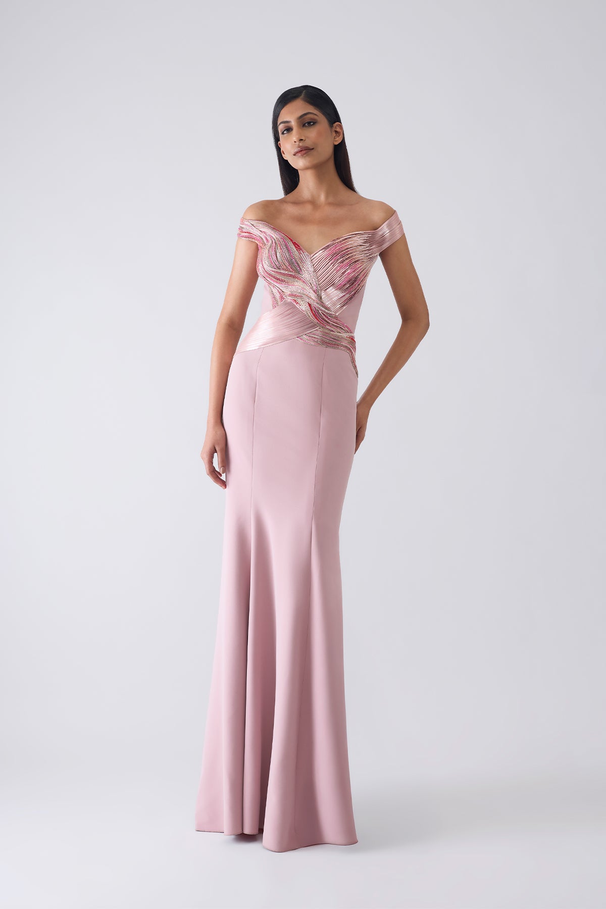 Metallic Moulded Gown