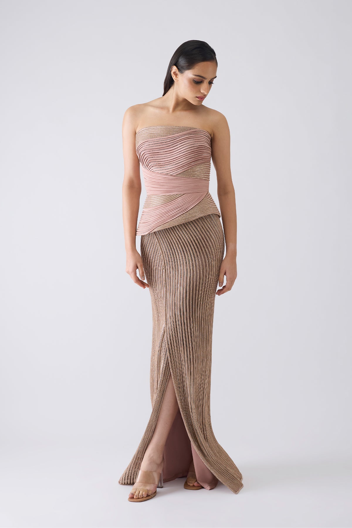 Structured Crystalvein Corset And Skirt