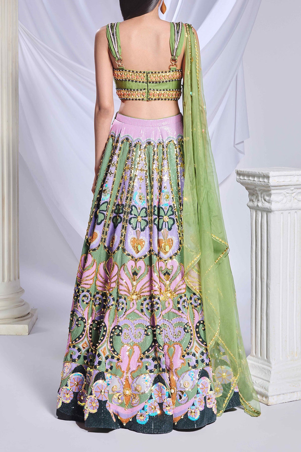 Celtic Hearts Lehenga Set