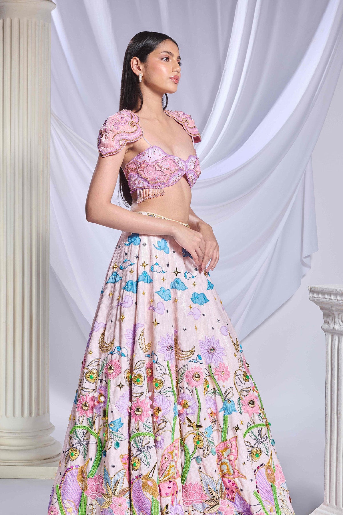 Whimsical wonderland lehenga set
