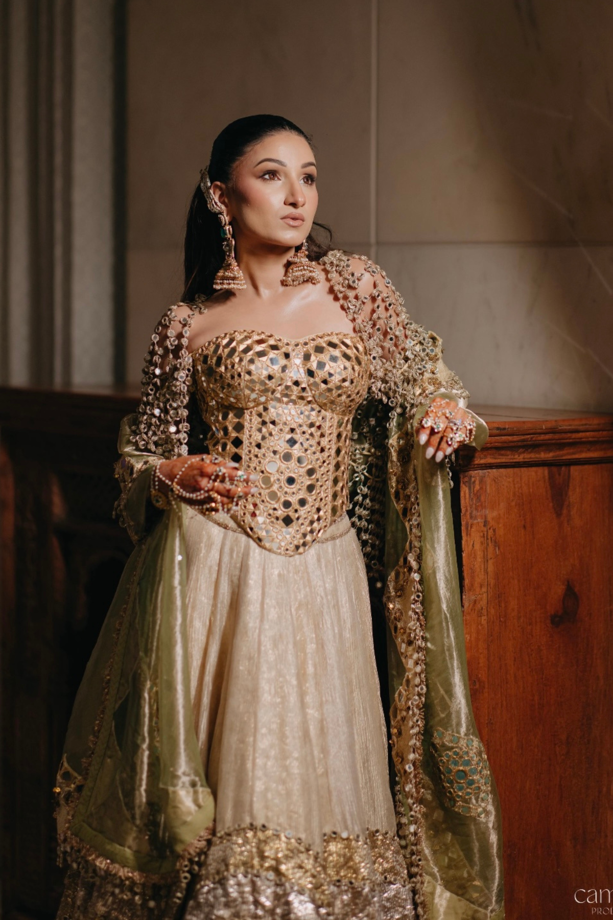 Noopur Artul in Nagma Lehenga-B WITH VEIL