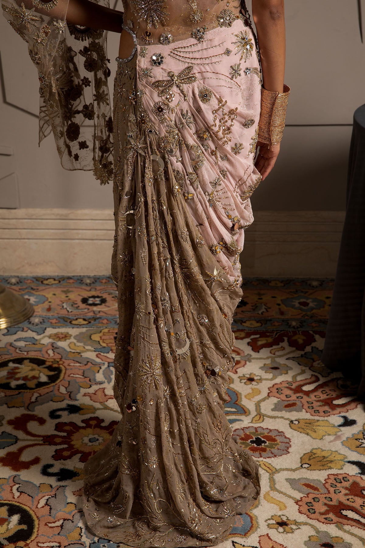 Nysa Draped Kaftan Dress