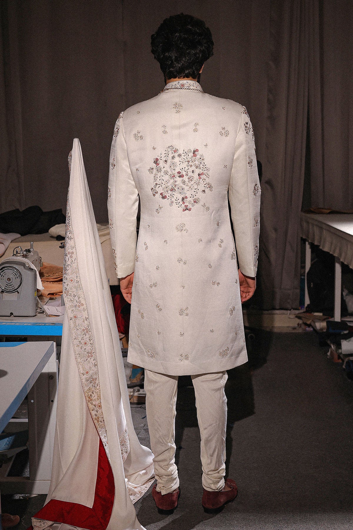Imperial White Sherwani Set