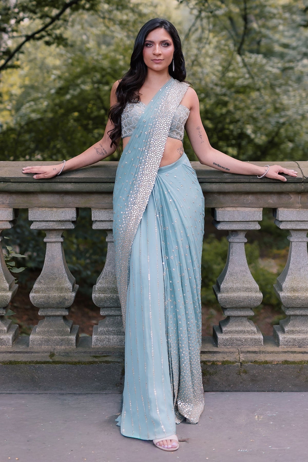 Sufi Pre-Drape Saree