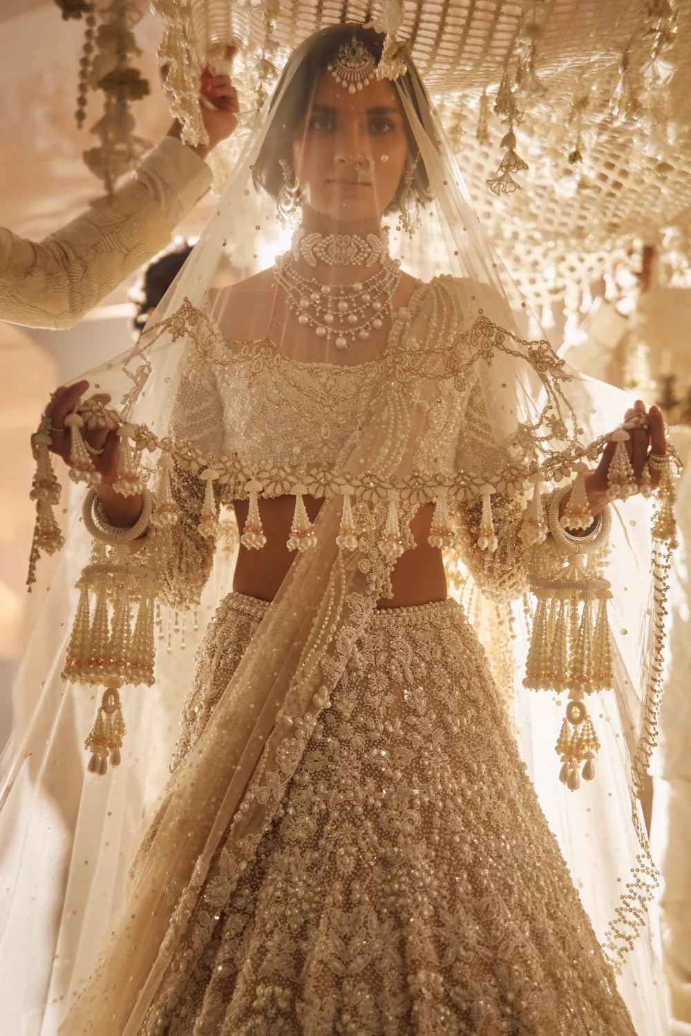 Nude Pearl Lehenga Set