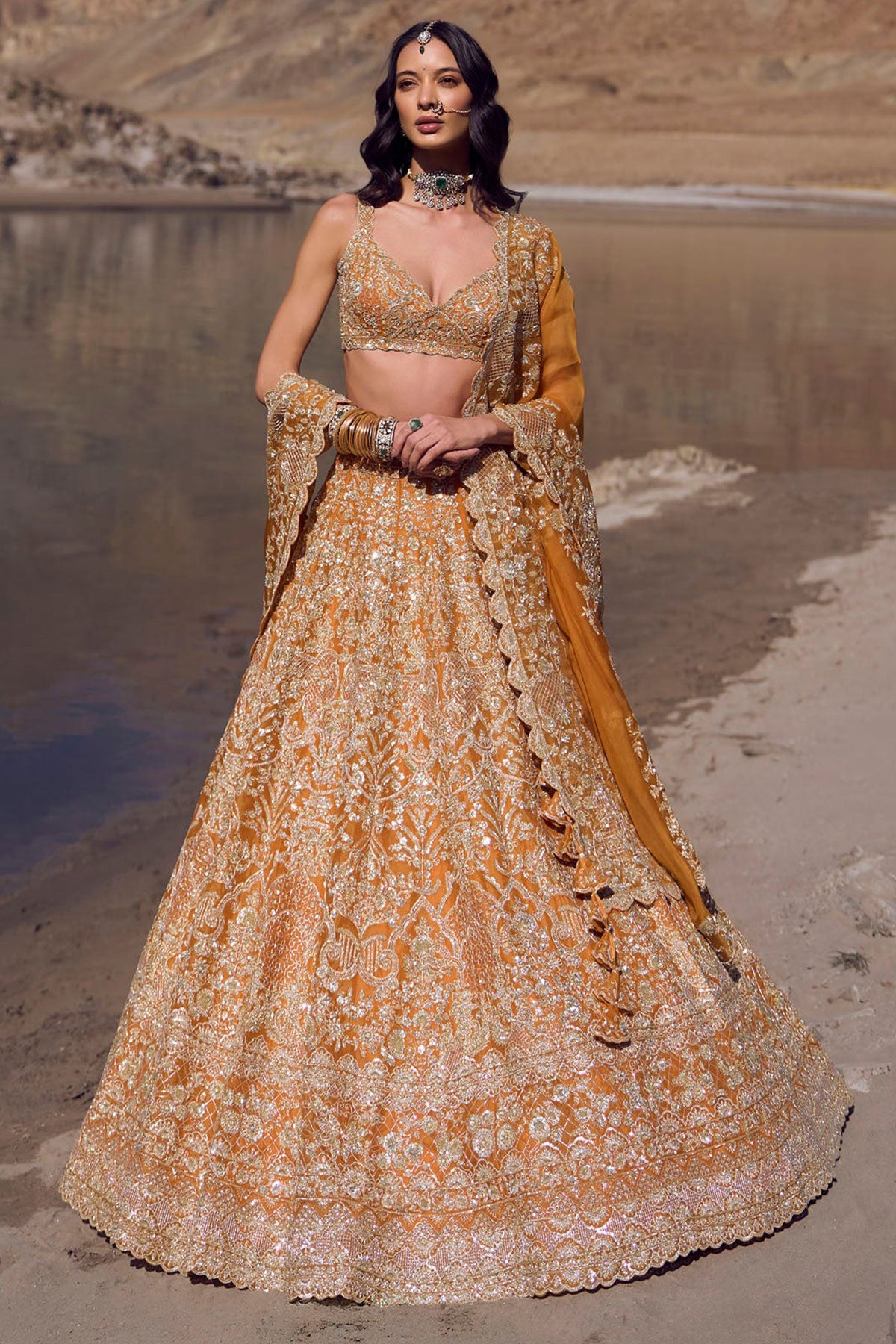 Clementine lehenga set