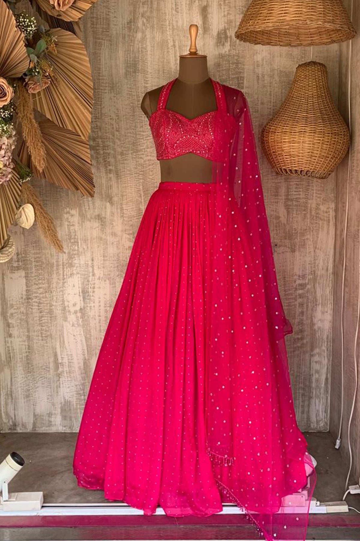 PINK STELLA RUCHED SKIRT