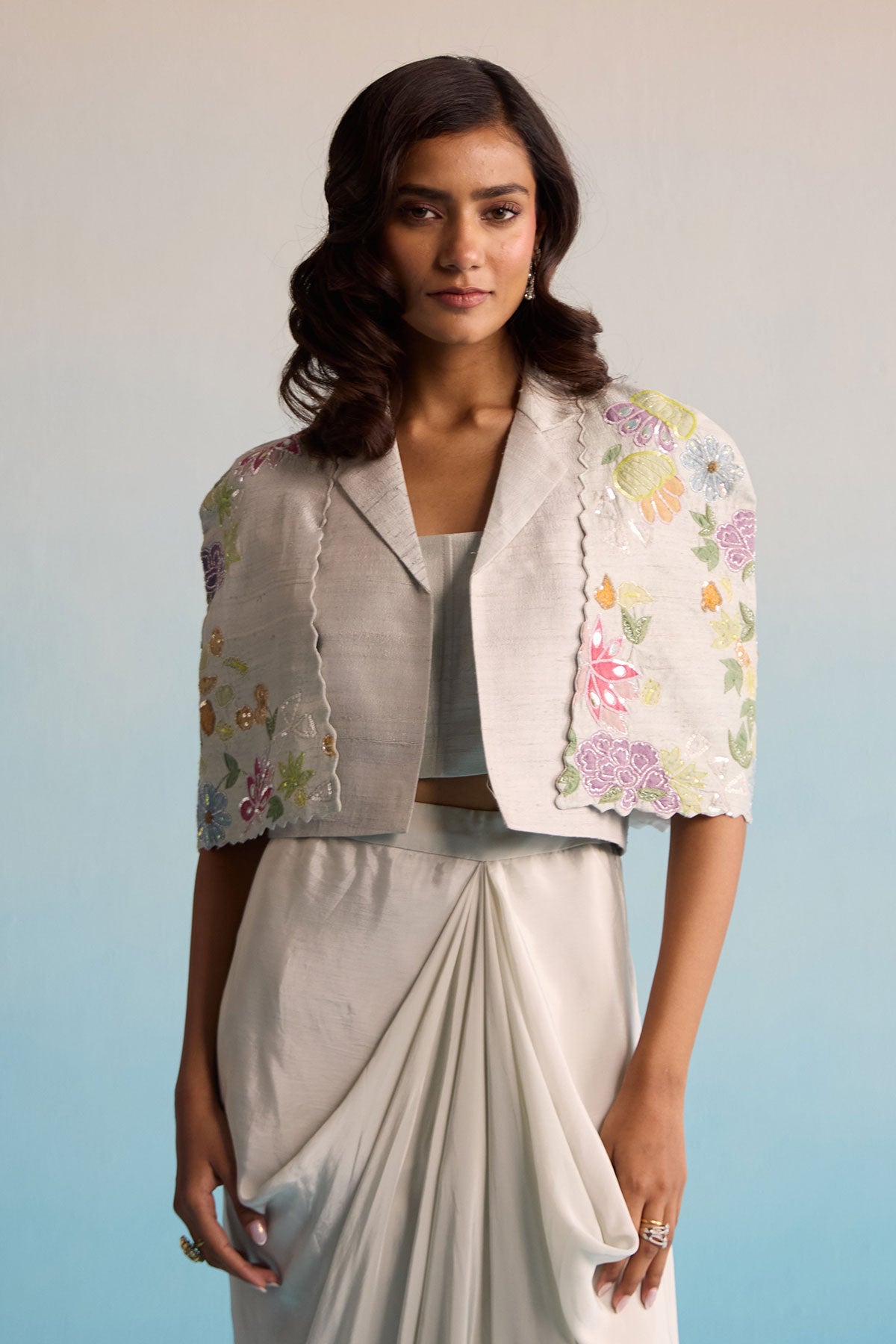 Aroha Skirt And Jacket Set