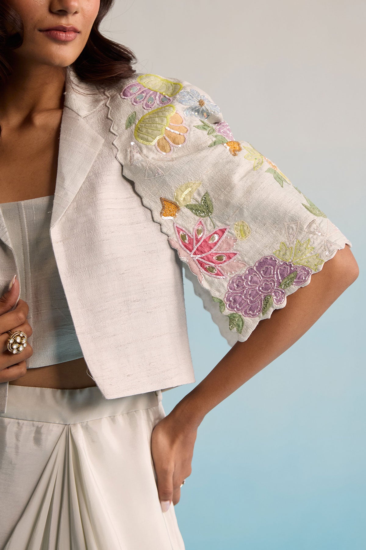 Aroha Skirt And Jacket Set