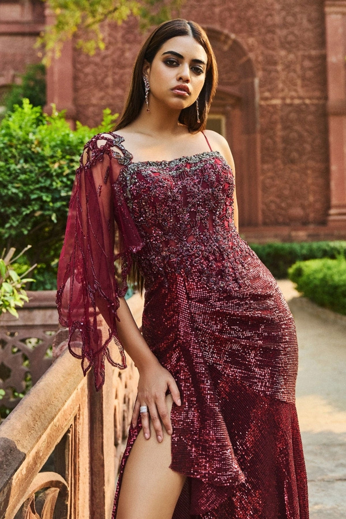 "Benaisha" Drape Gown