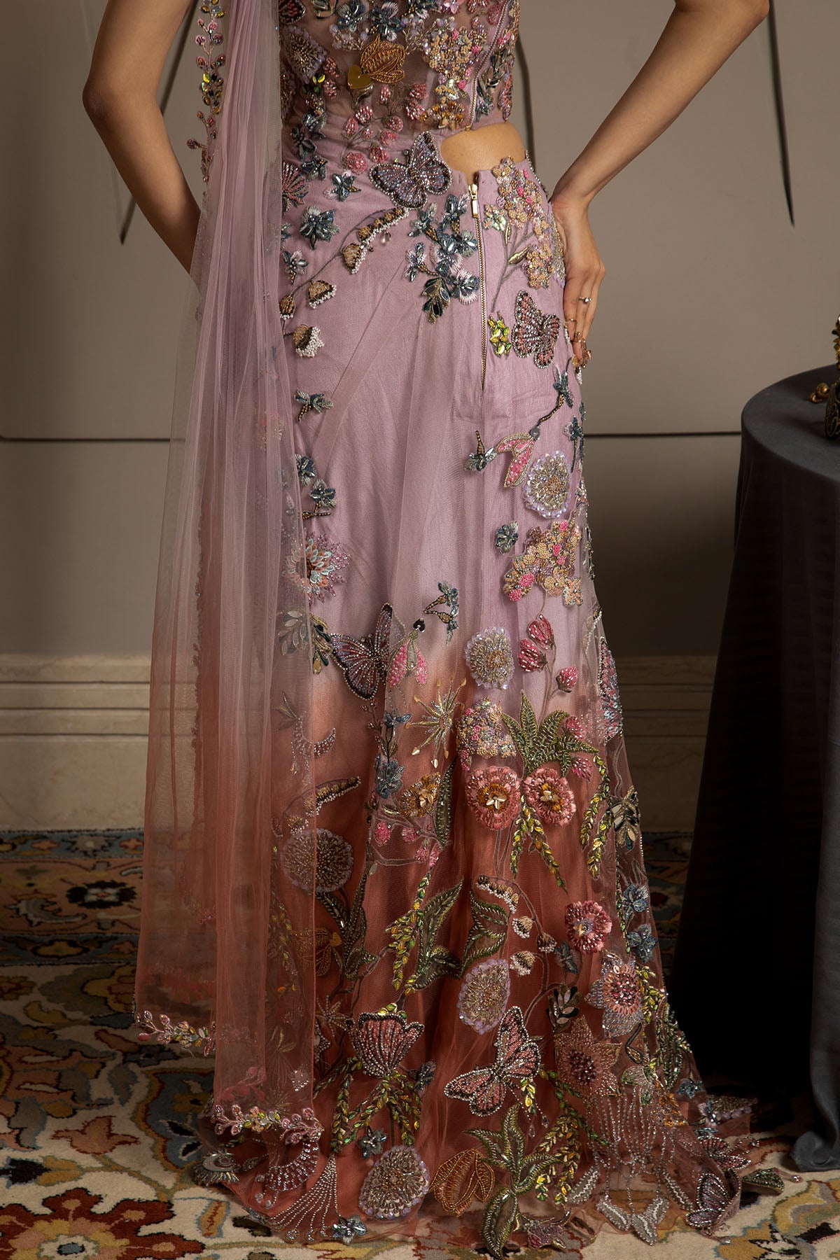 Elysia One shoulder draped dress