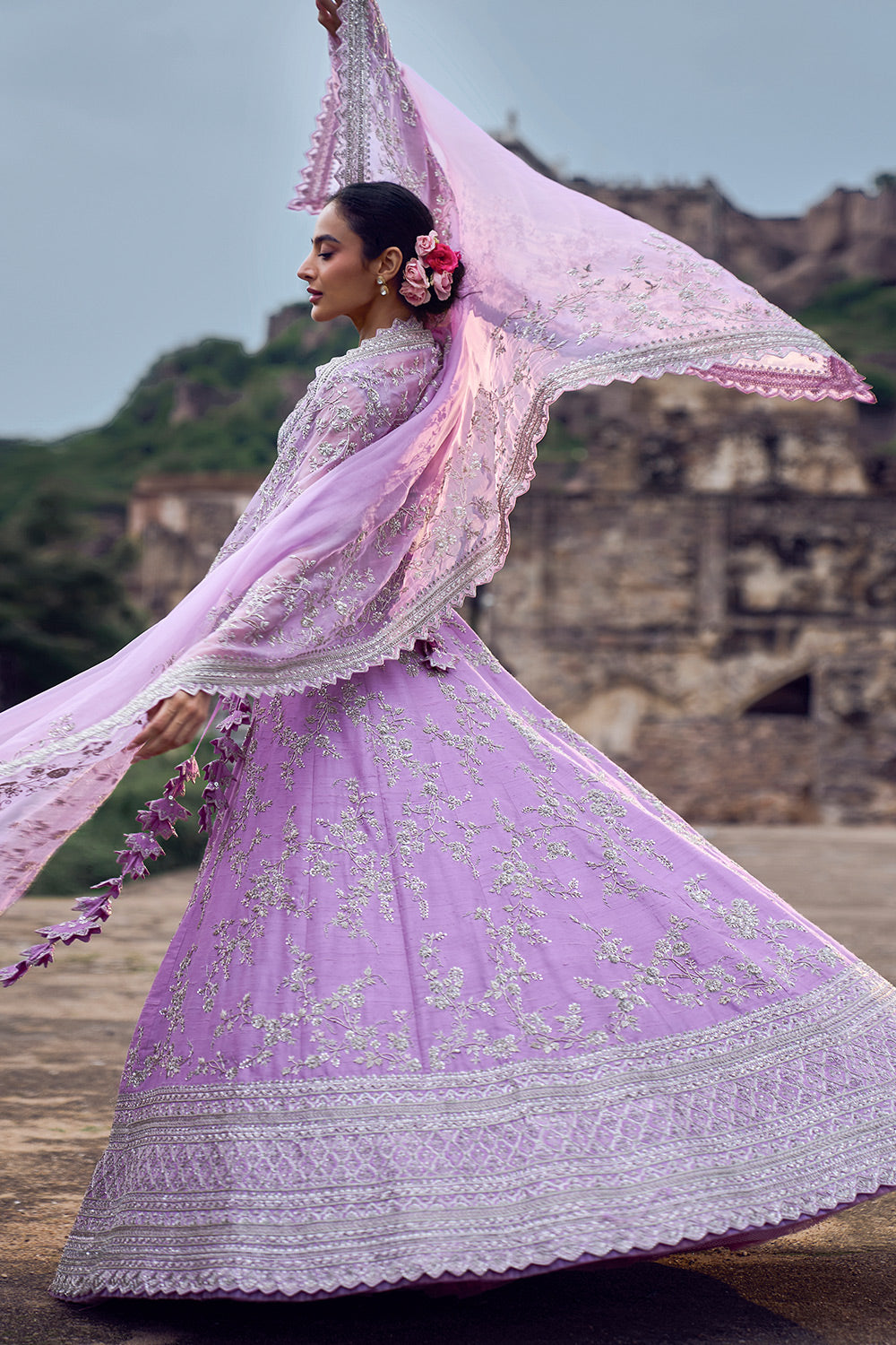 LAVENDER JIYA LEHENGA SET