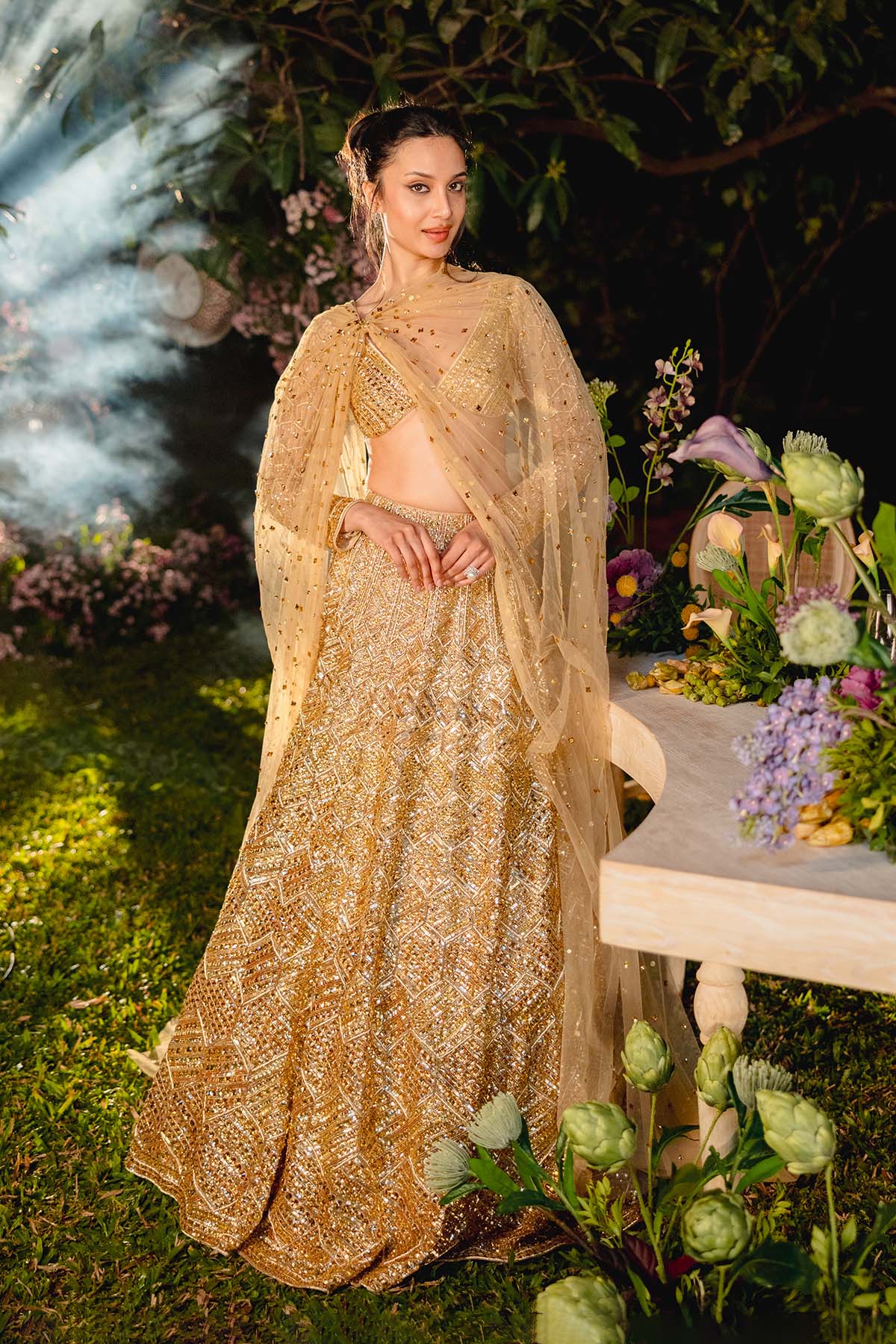 Golden Reverie Lehenga Set