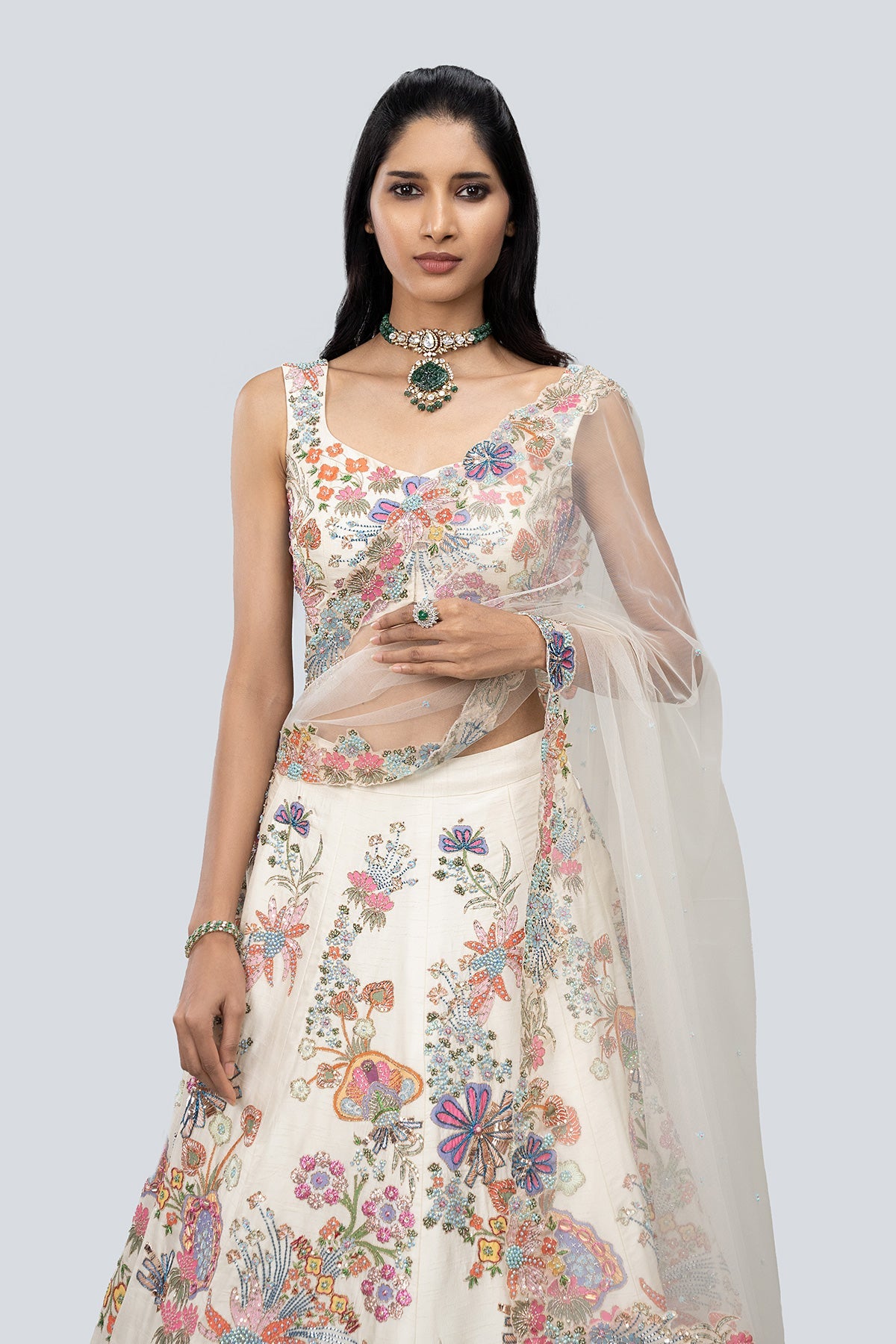 Zahra- ivory [12 panel]