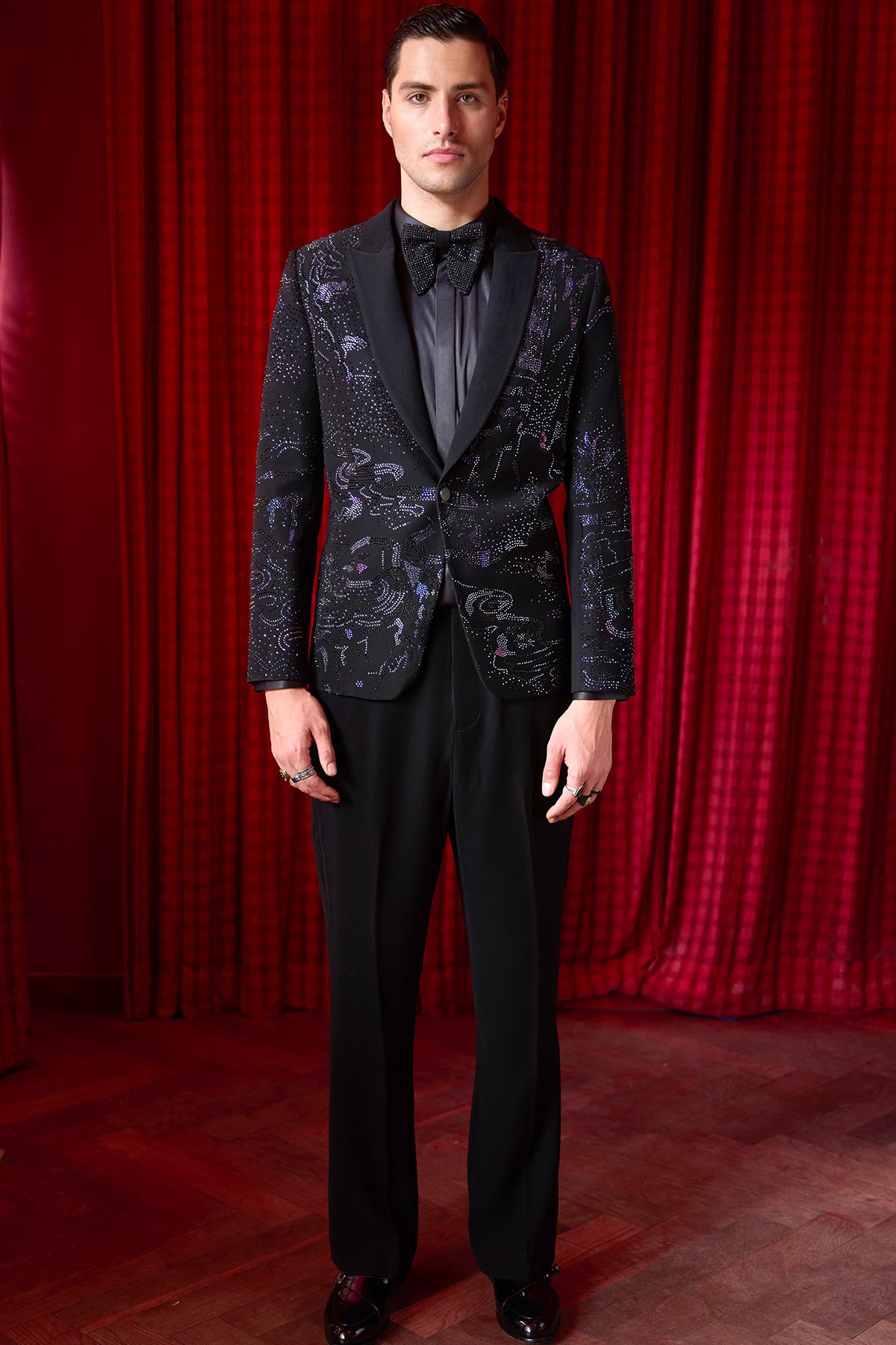 Starry Shogun Embroidered Tuxedo Set