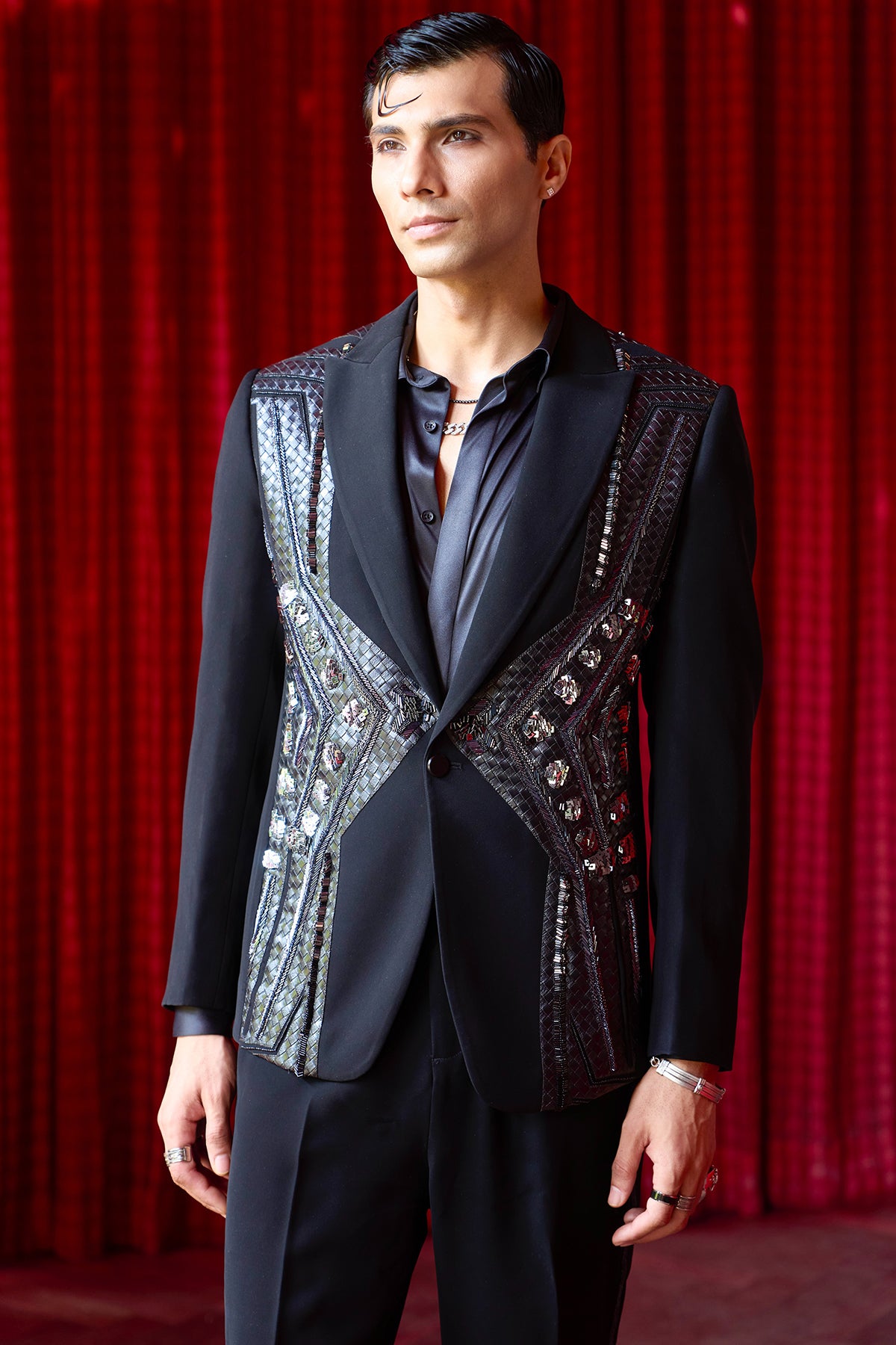 Eclipse Armor Embroidered Tuxedo Set