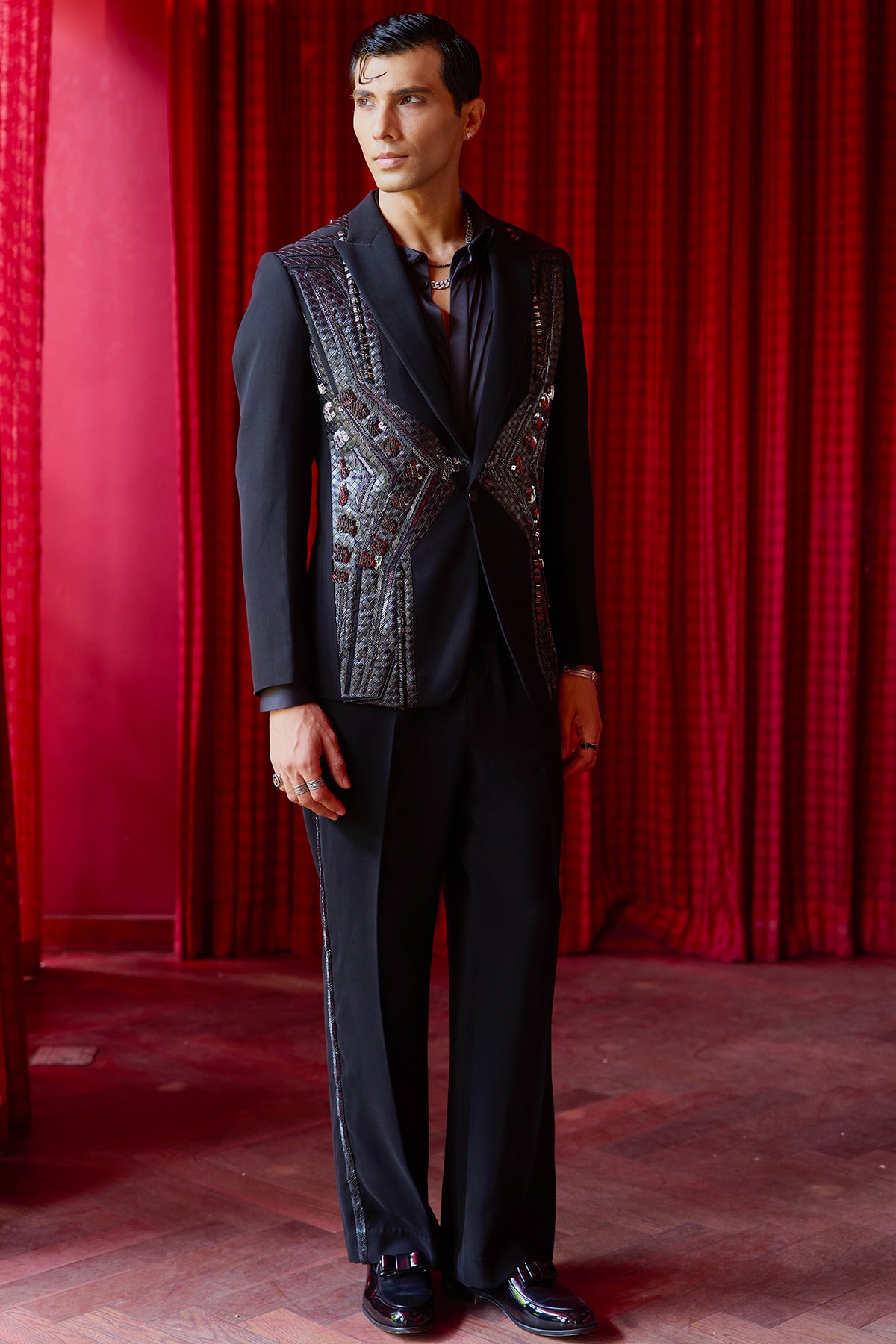 Eclipse Armor Embroidered Tuxedo Set