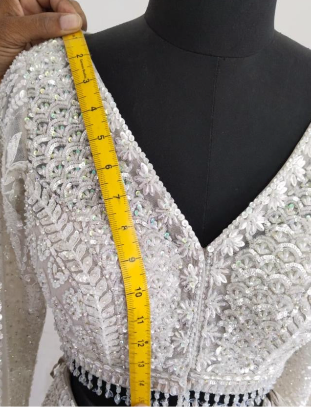 Silver Sequin Skirt Set - Ready To Ship