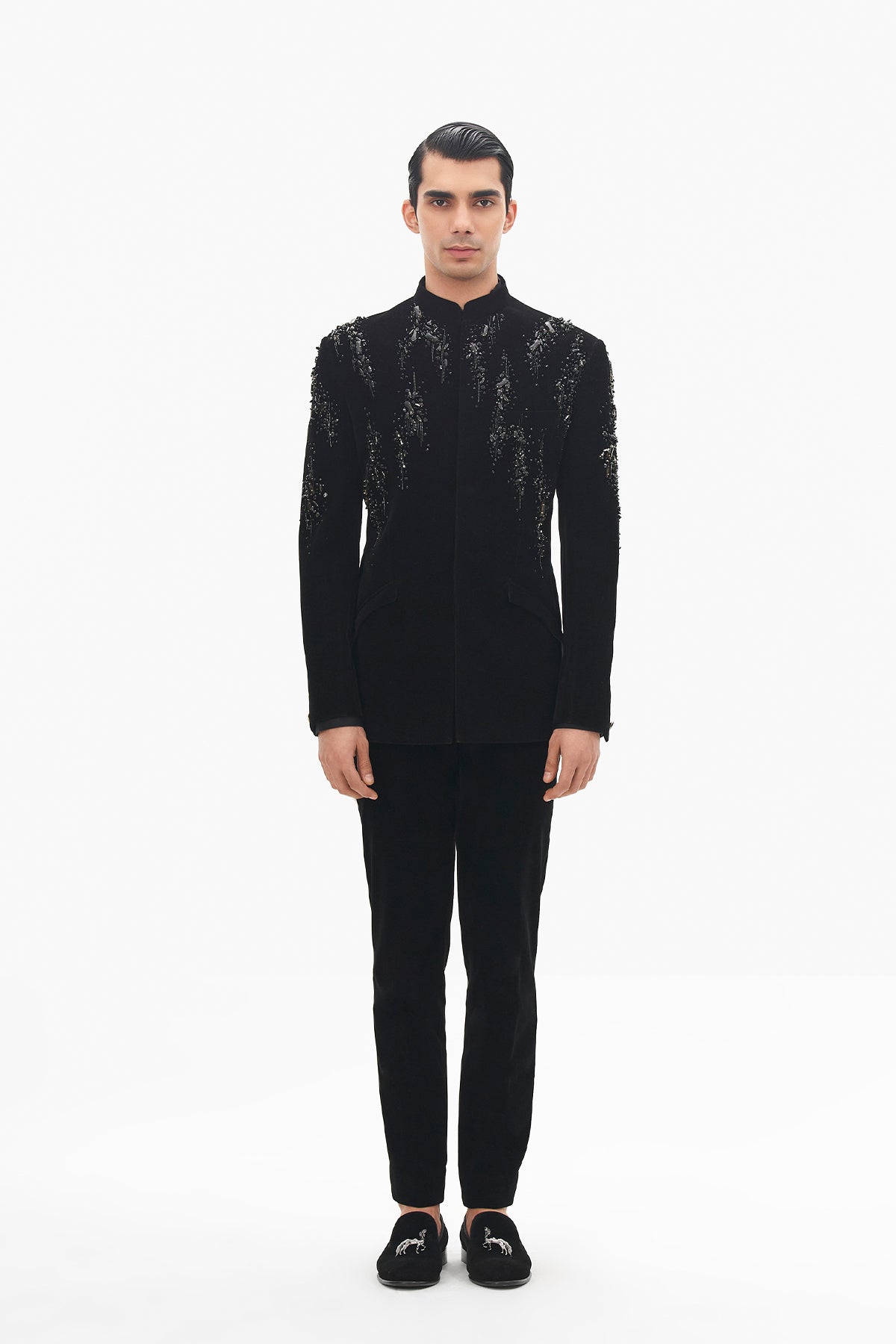 Nova Velvet Bandhgala