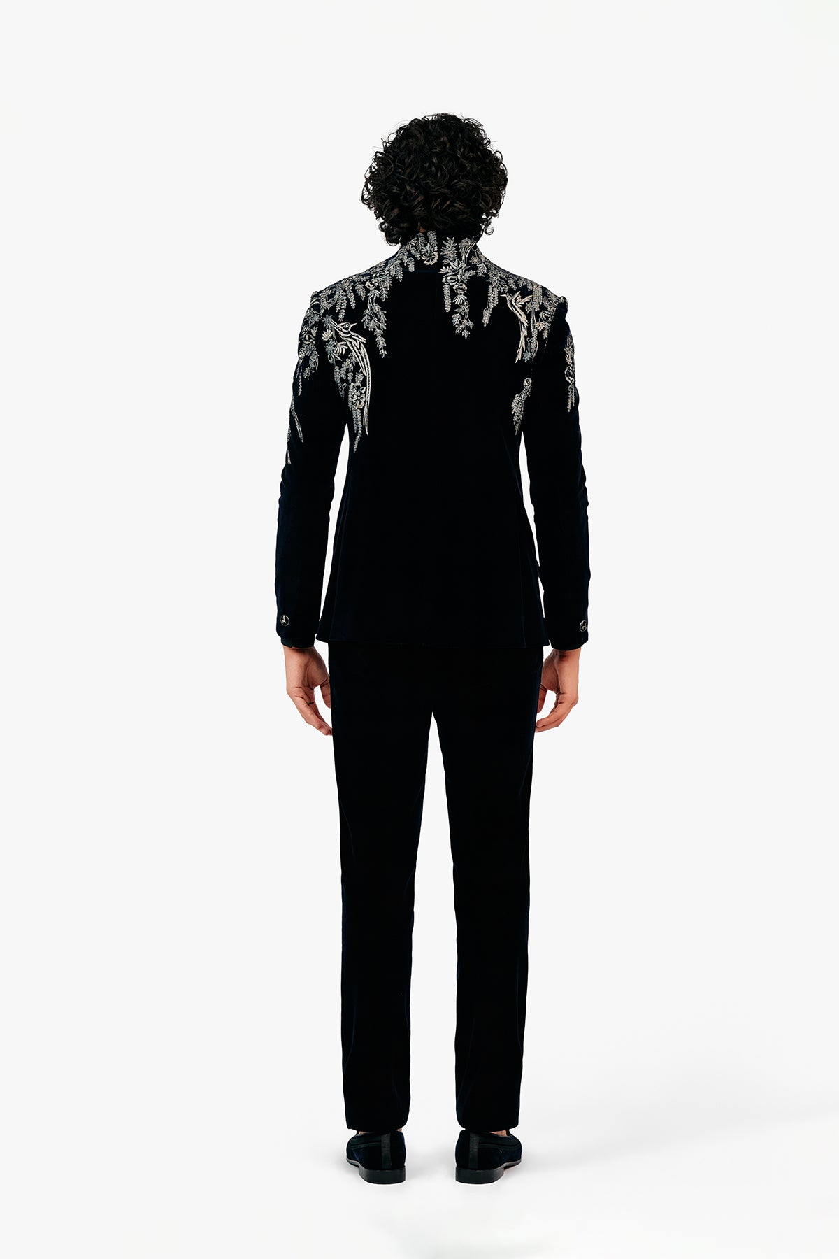 Elyxion Velvet Bandhgala