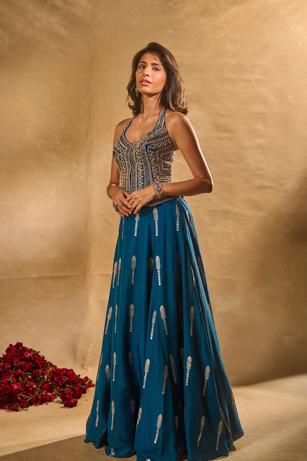 Amal Lehenga In Blue