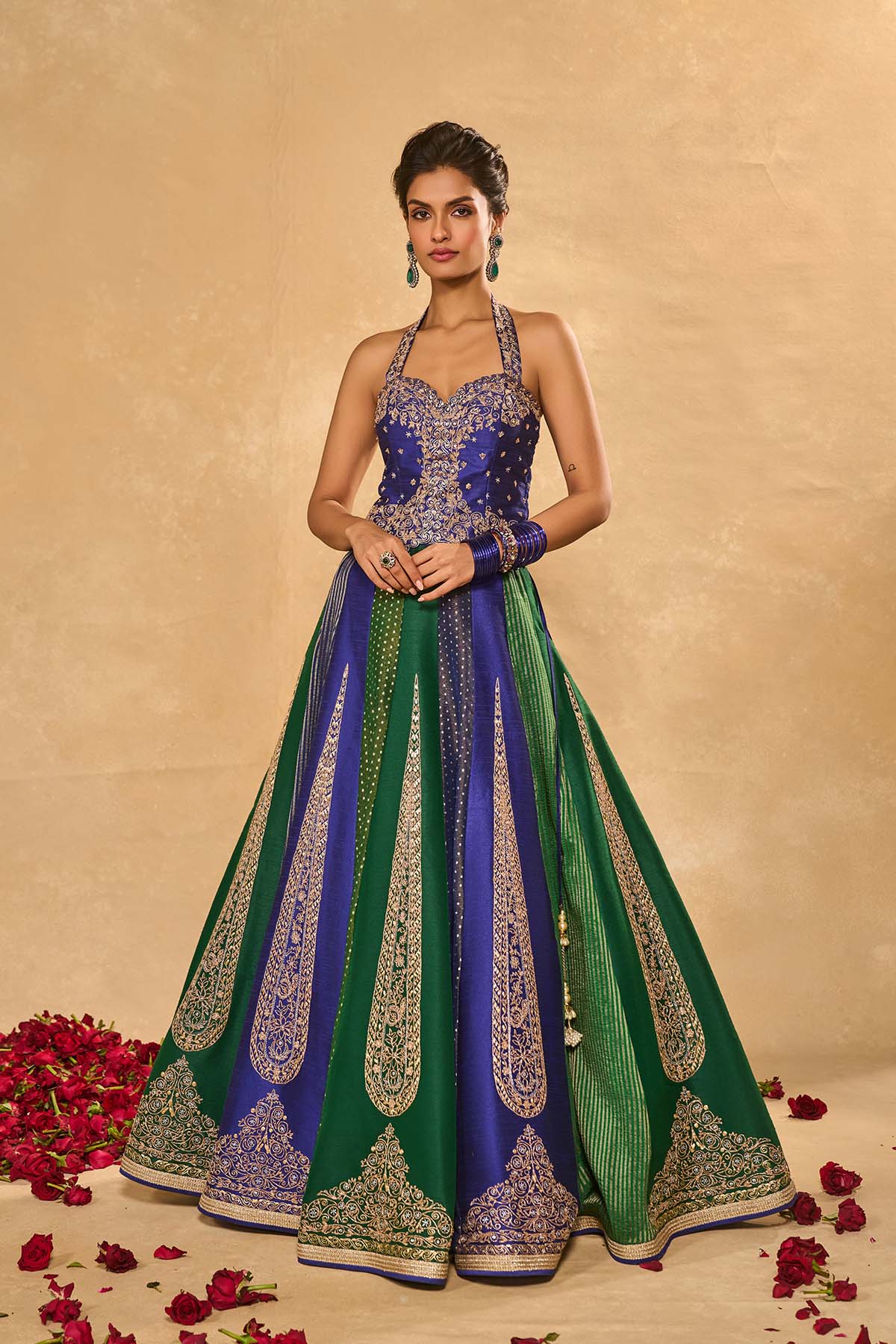 Blue Naina Lehenga