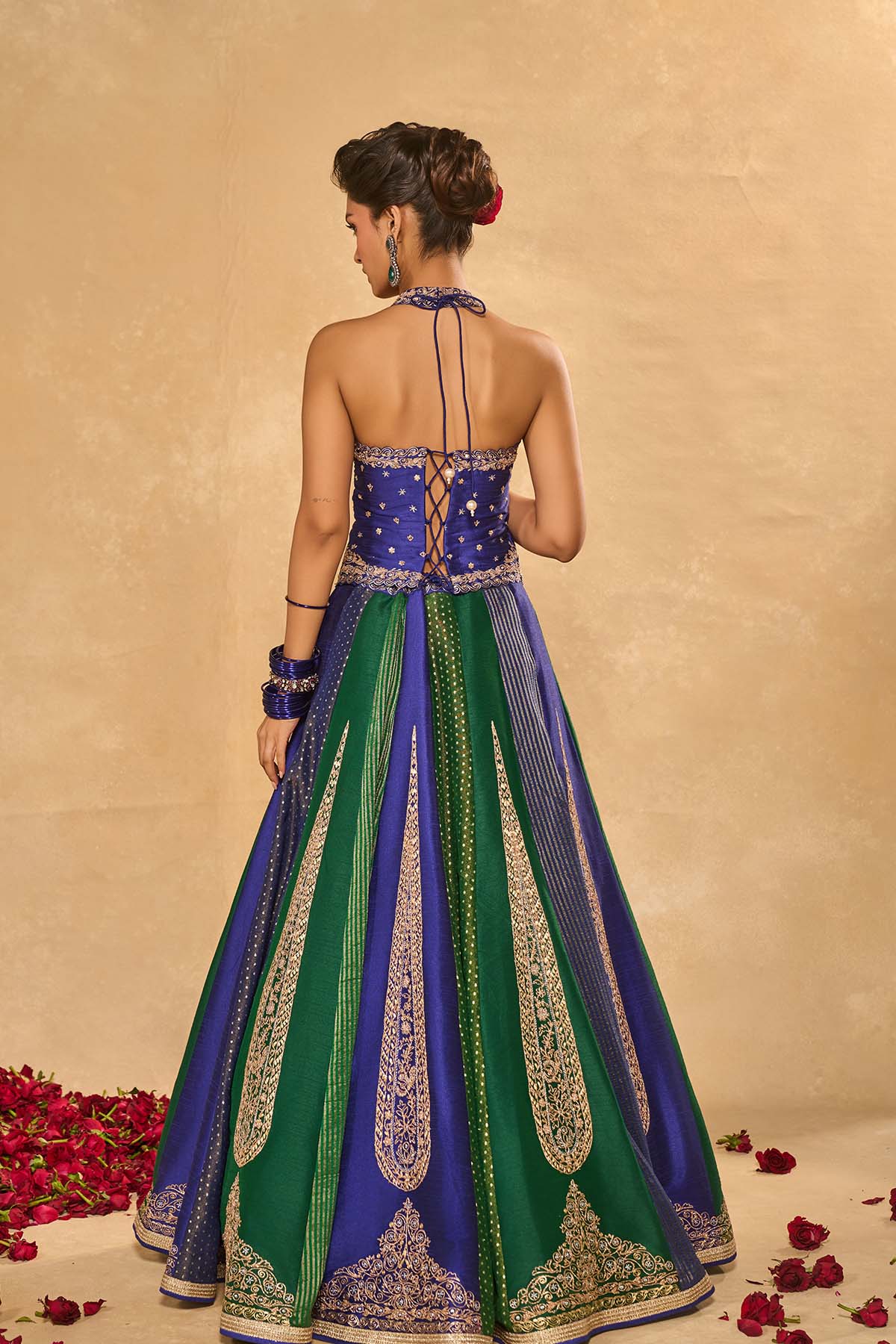 Blue Naina Lehenga