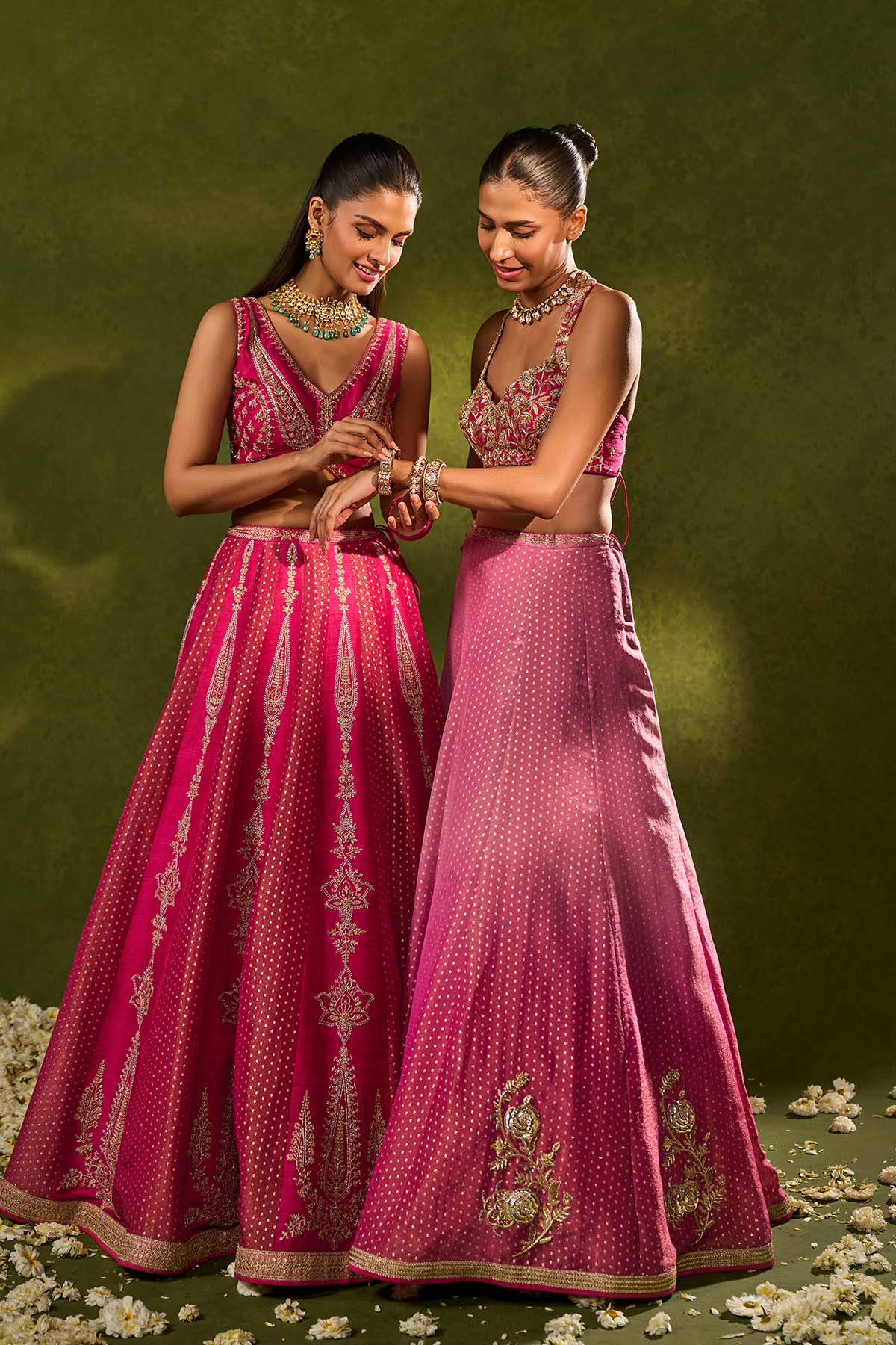 Ambi Brocade Lehenga