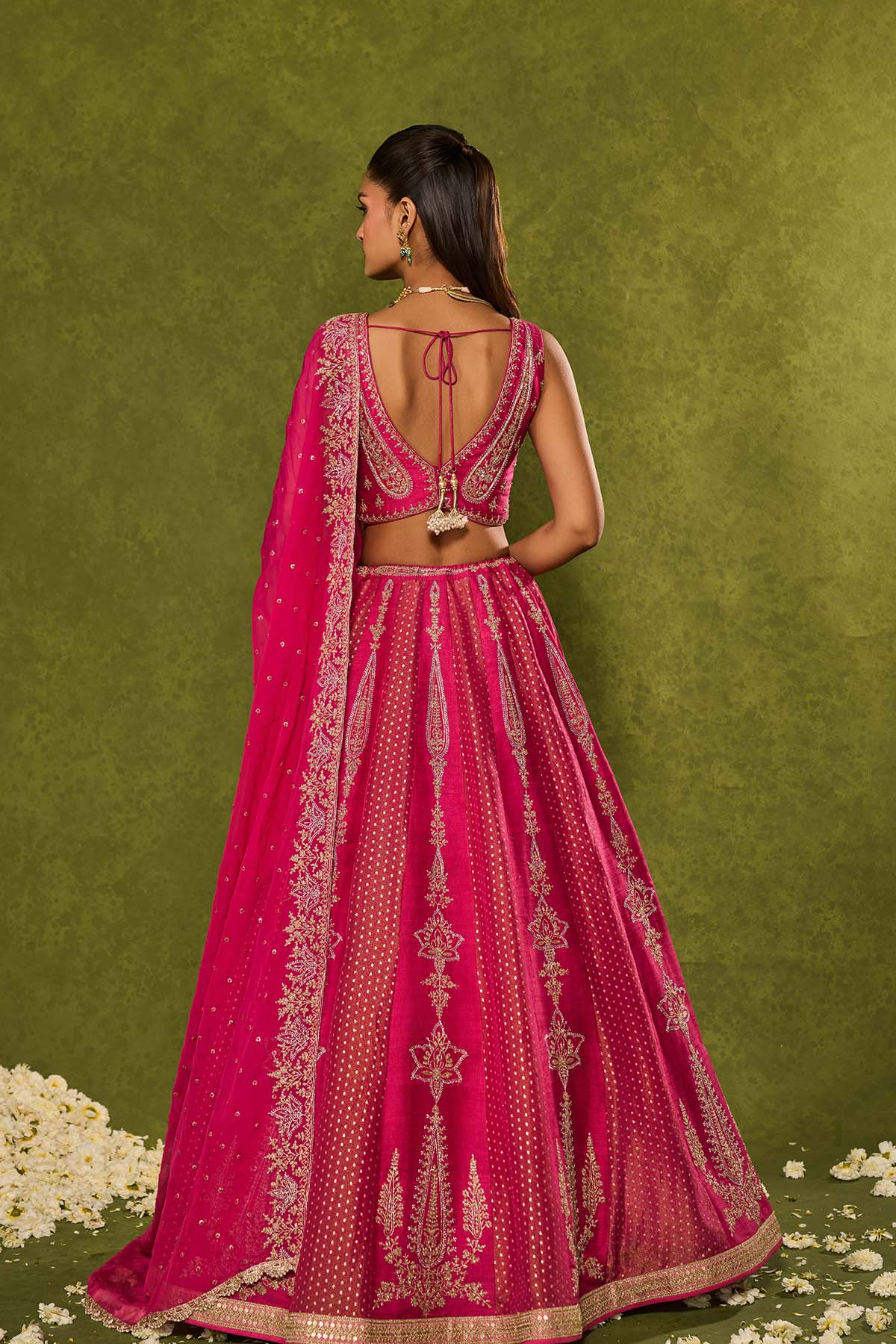 Ambi Brocade Lehenga