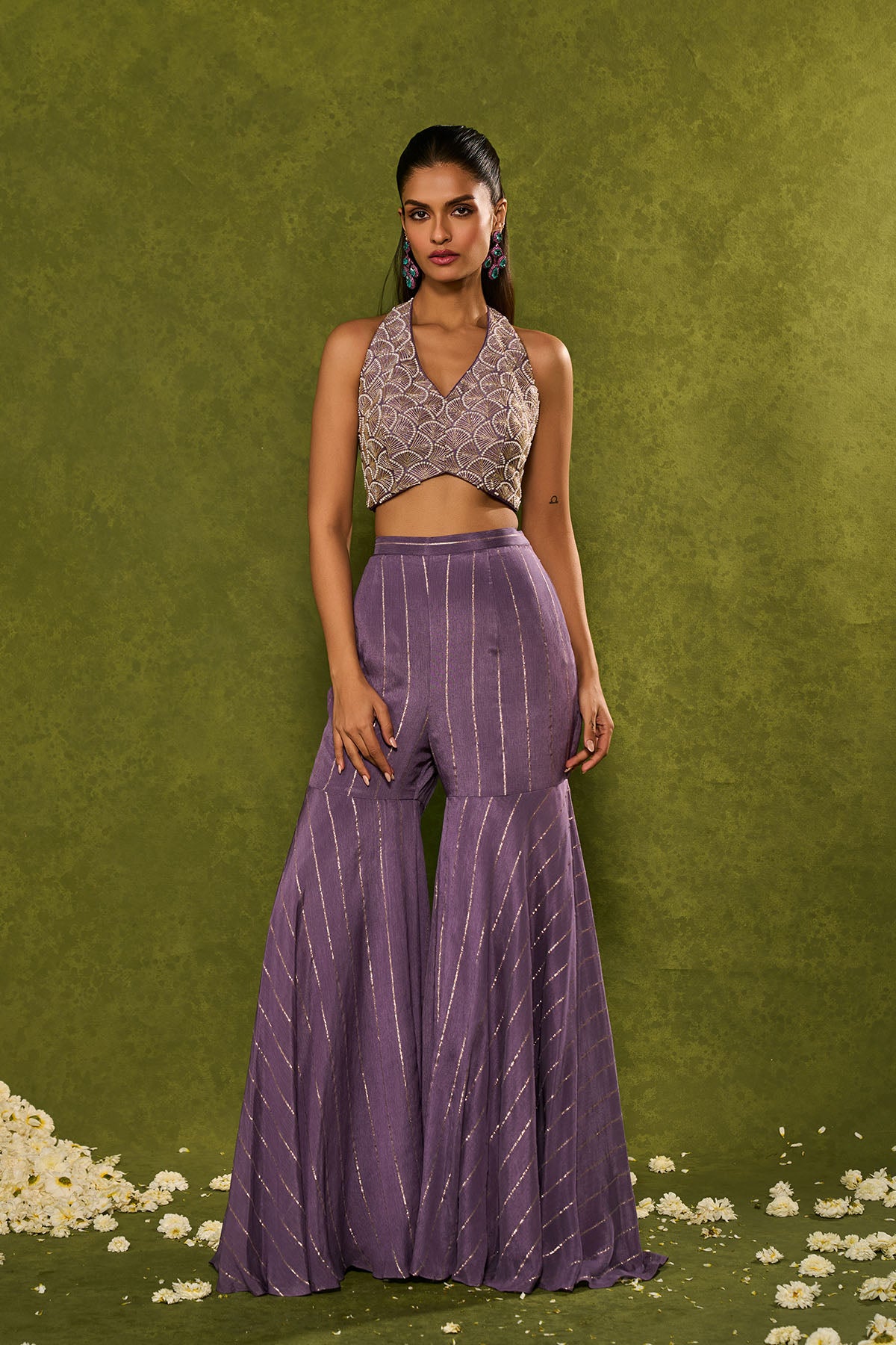 Hunar Drape Dupatta With Pants