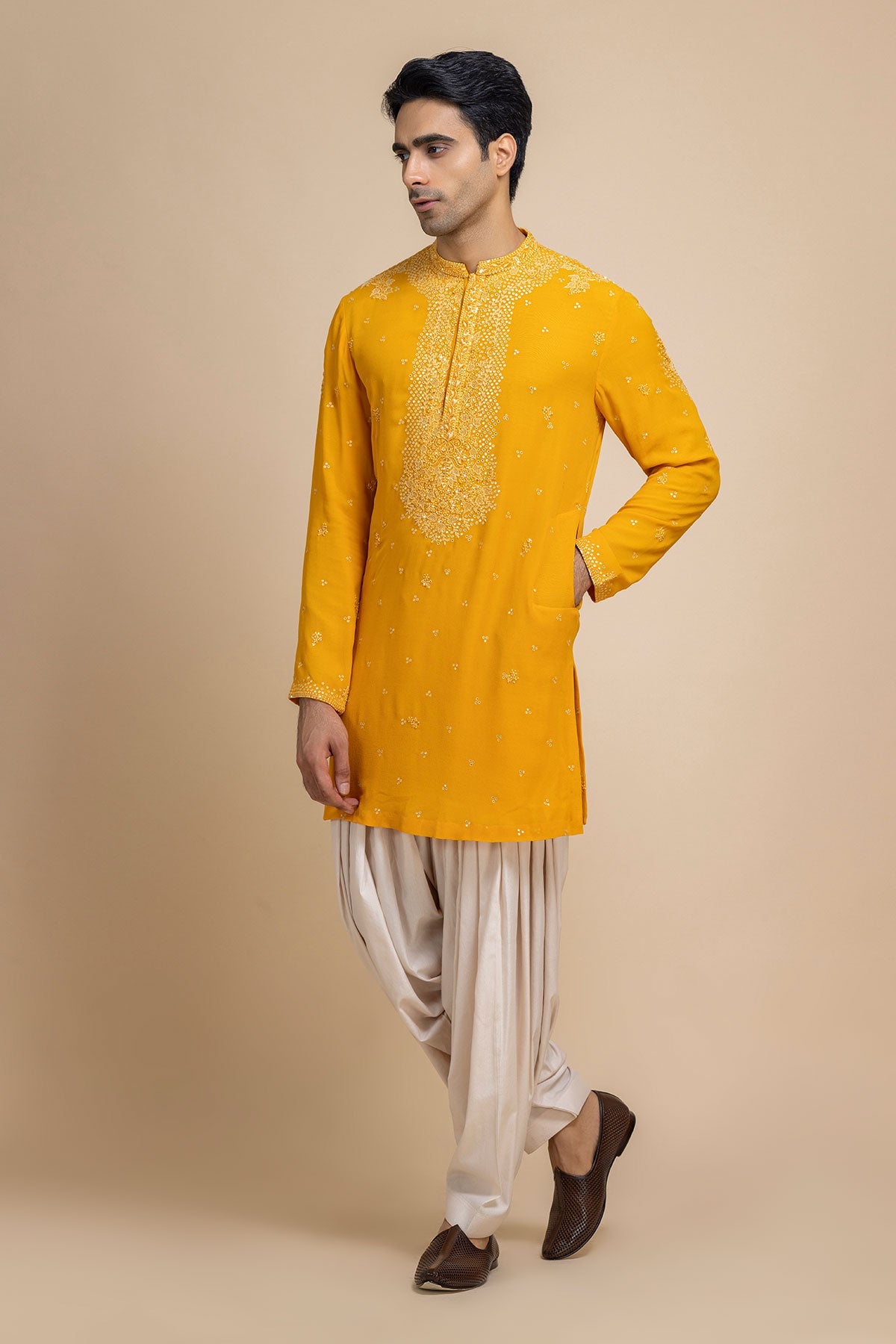 Amber Glow Kurta & Salwar Set