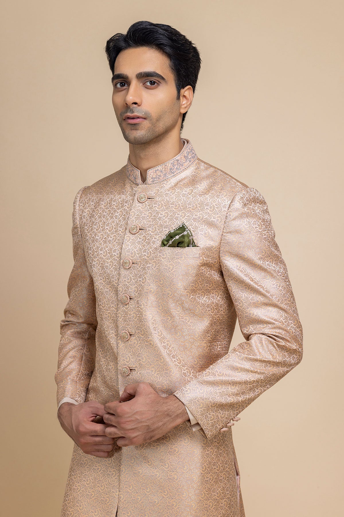 Rosé Banaras Sherwani