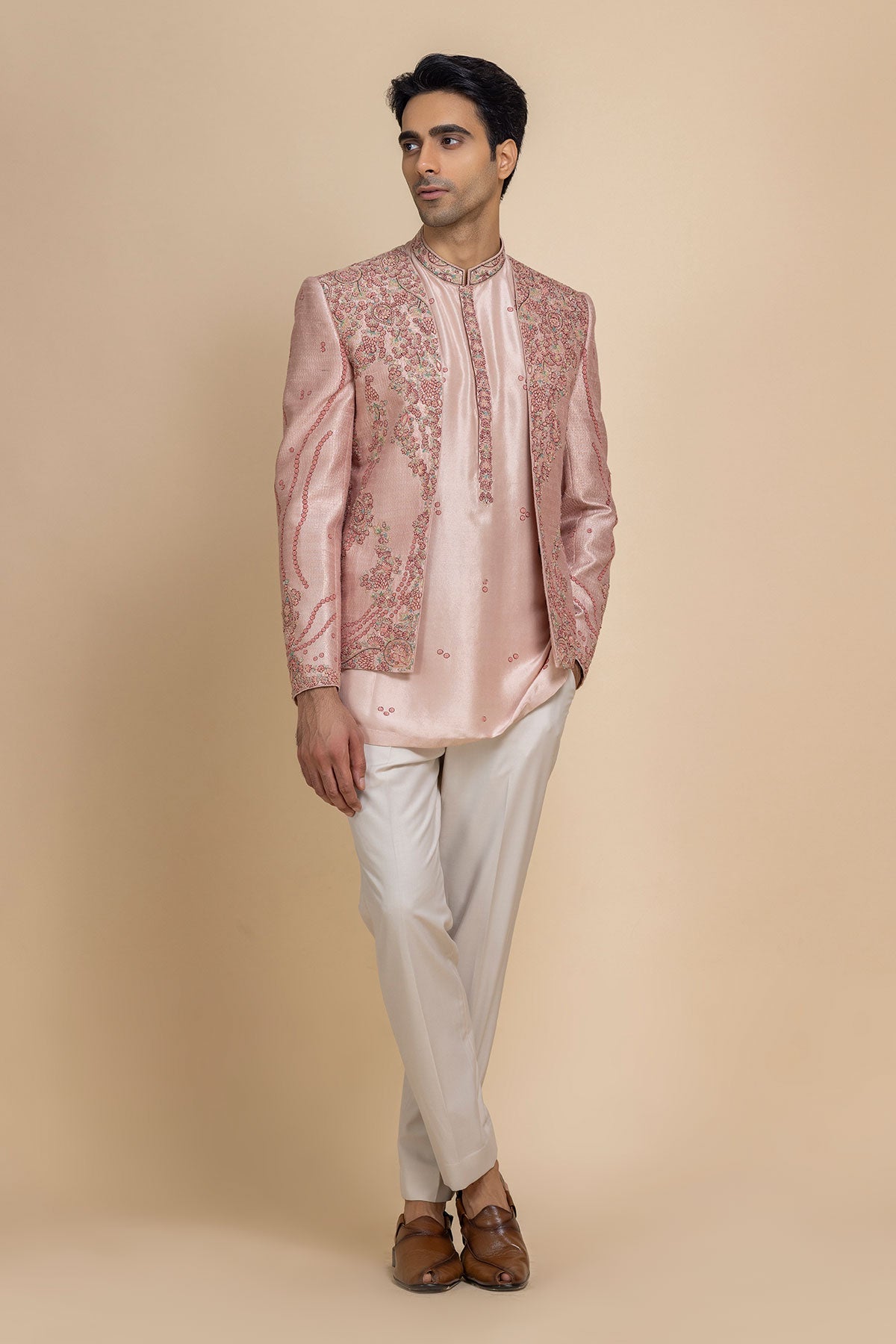 Elyas Short Jacket, Kurta & Pant Set