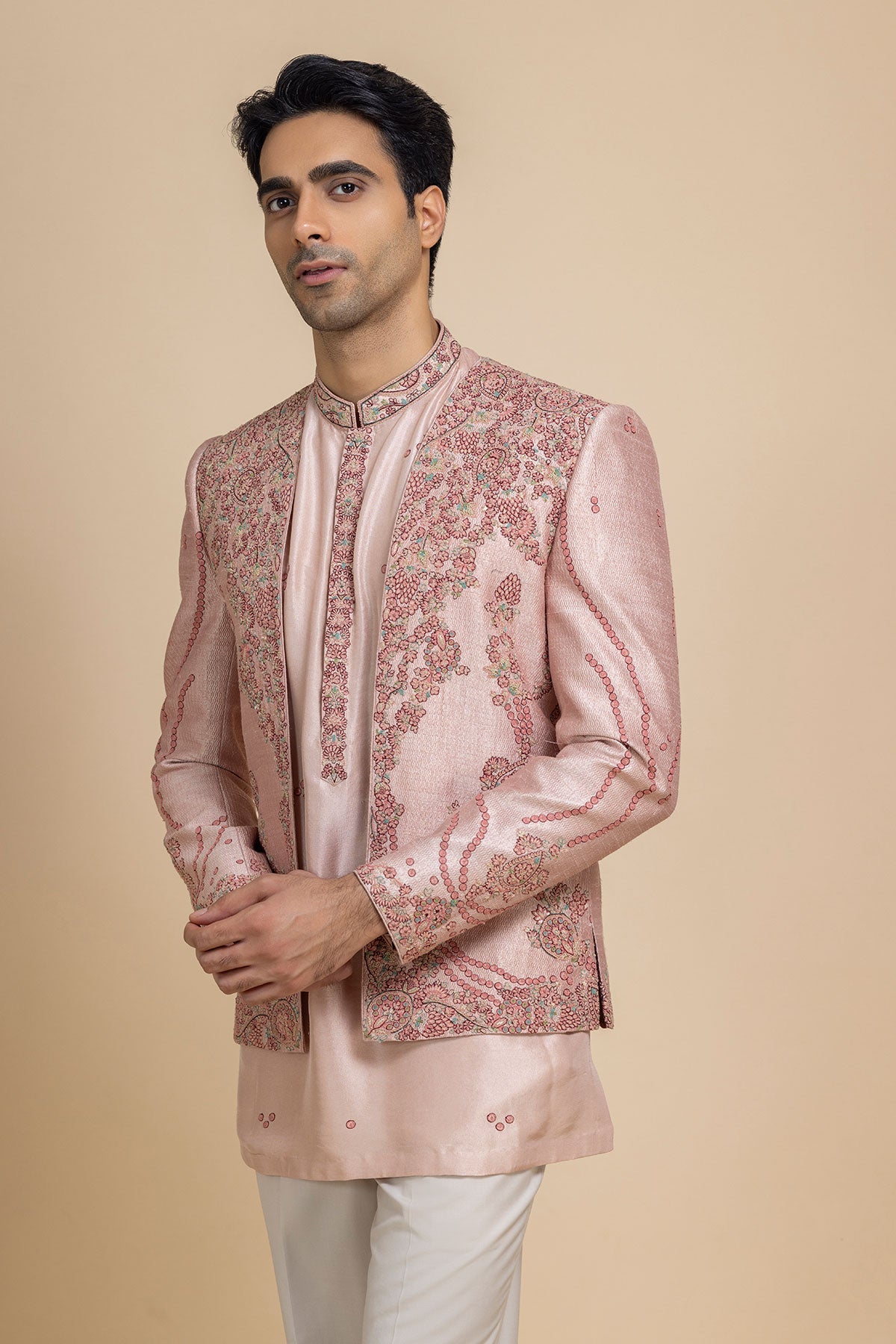 Elyas Short Jacket, Kurta & Pant Set